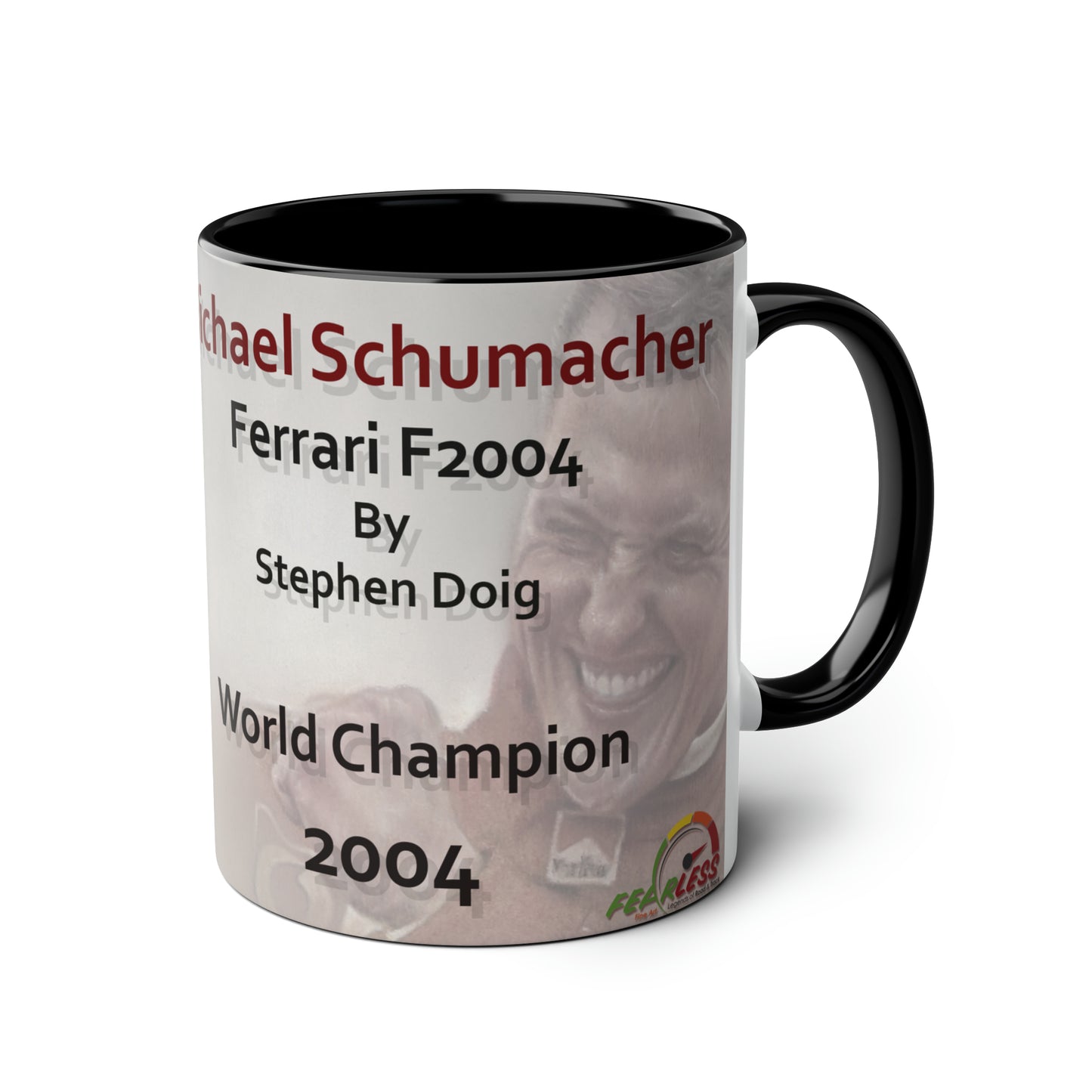 Michael Schumacher. World Champion 2004 - Two-Tone Coffee Mug, 11oz