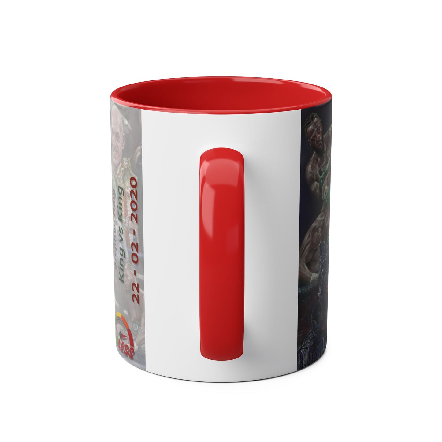 King vs King - Fury vs Wilder II- Two-Tone Coffee Mugs, 11oz
