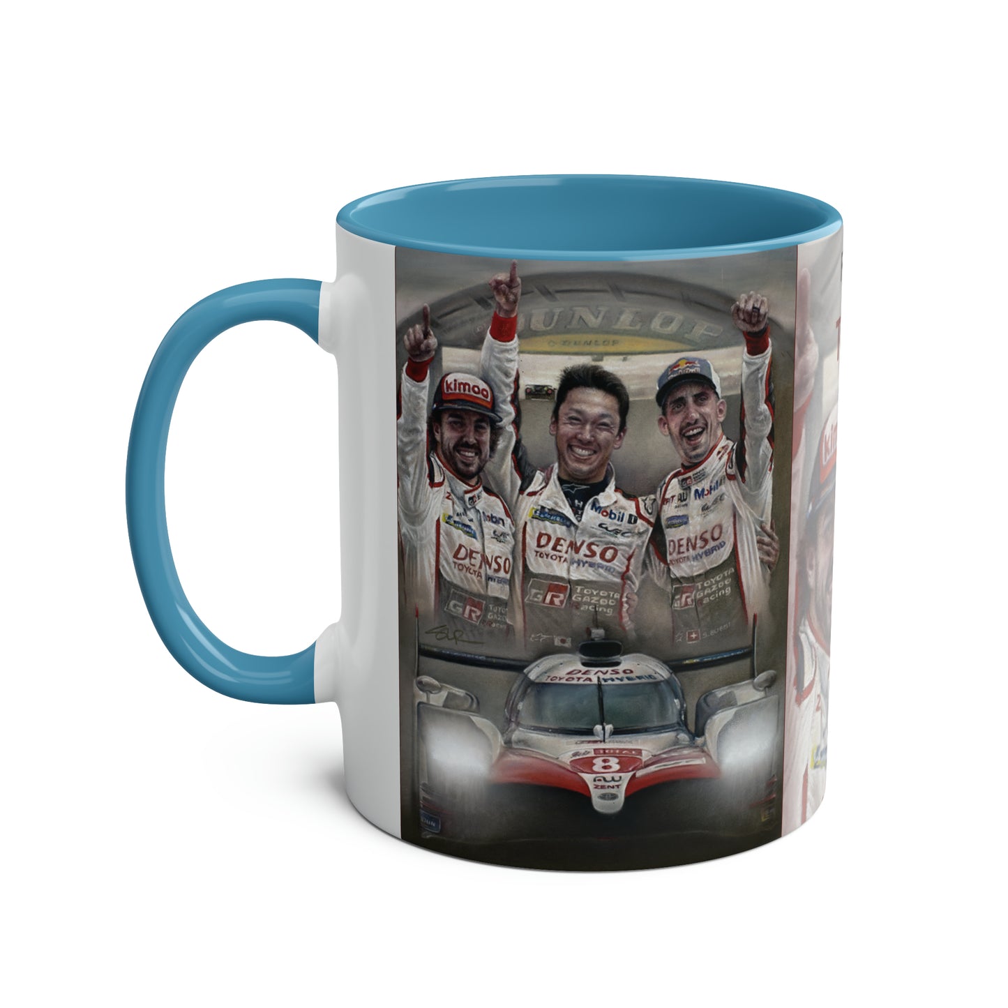 Fernando Alonso. Victory at Le Mans 2018 - Two-Tone Coffee Mug, 11oz