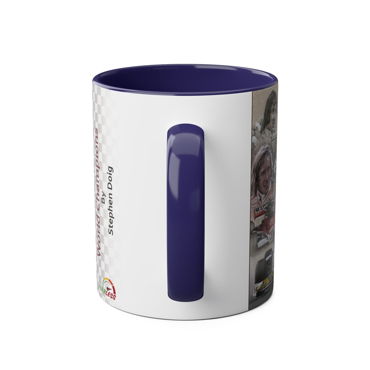 Britain's World Champions - By Stephen Doig - Two Tone Coffee Mug, 11oz