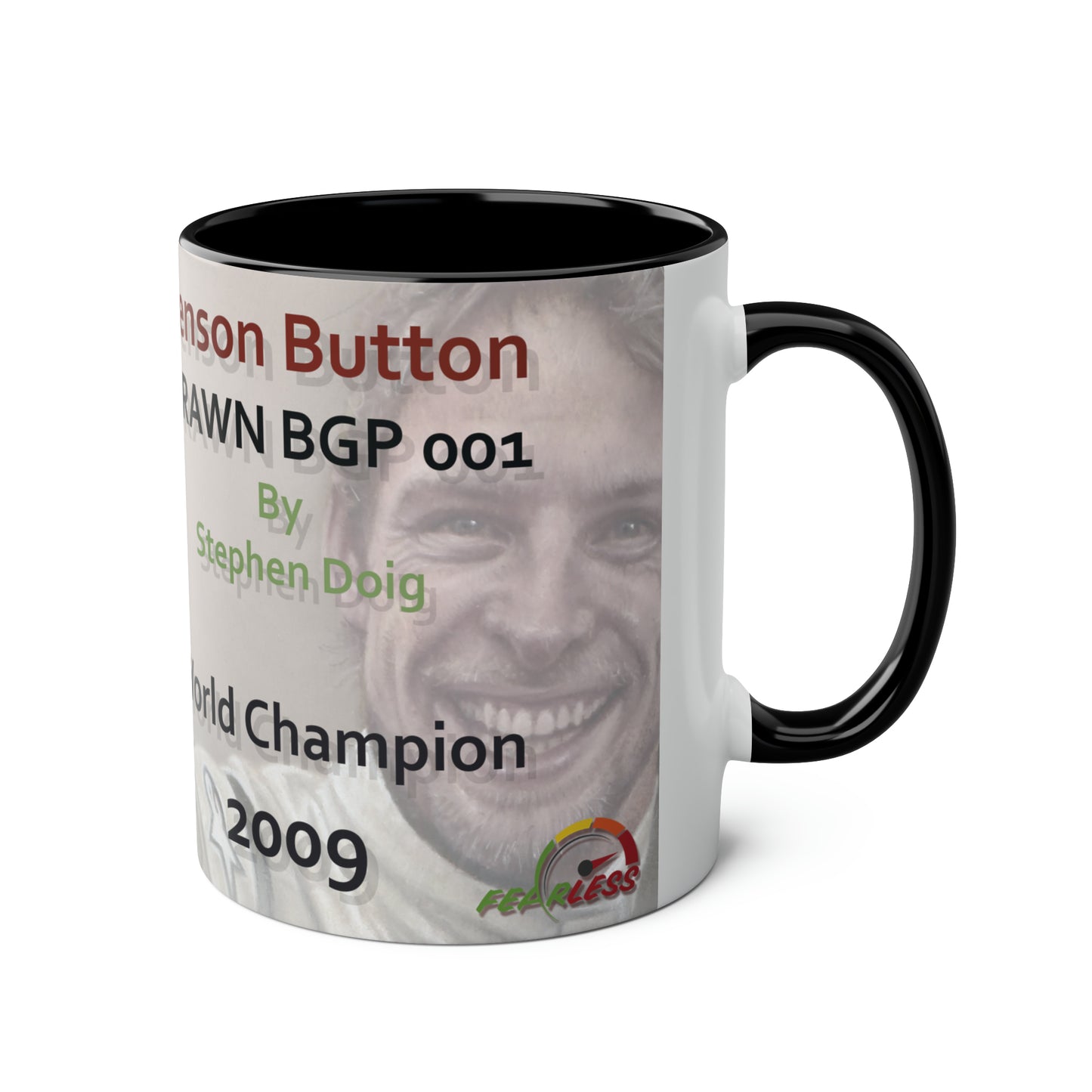 Jenson Button. World Champion 2009 - Two-Tone Coffee Mug, 11oz