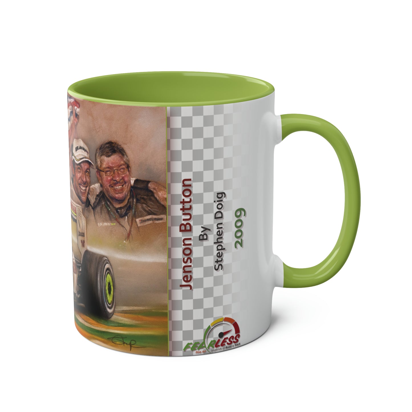 Jenson Button. 2009 - Two-Tone Coffee Mug, 11oz