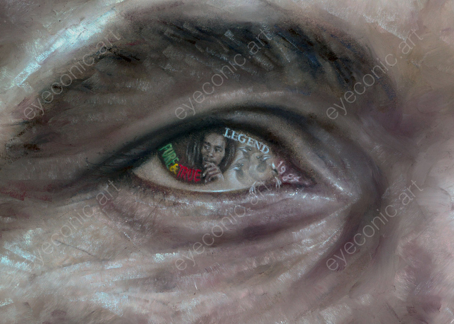 Bob Marley - Legend - eyecon by Stephen Doig
