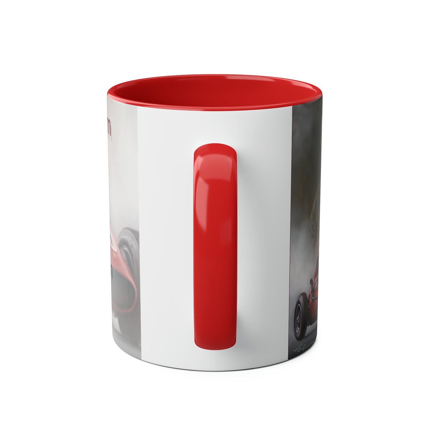 Mike Hawthorn. World Champion 1958 - Two-Tone Coffee Mug, 11oz