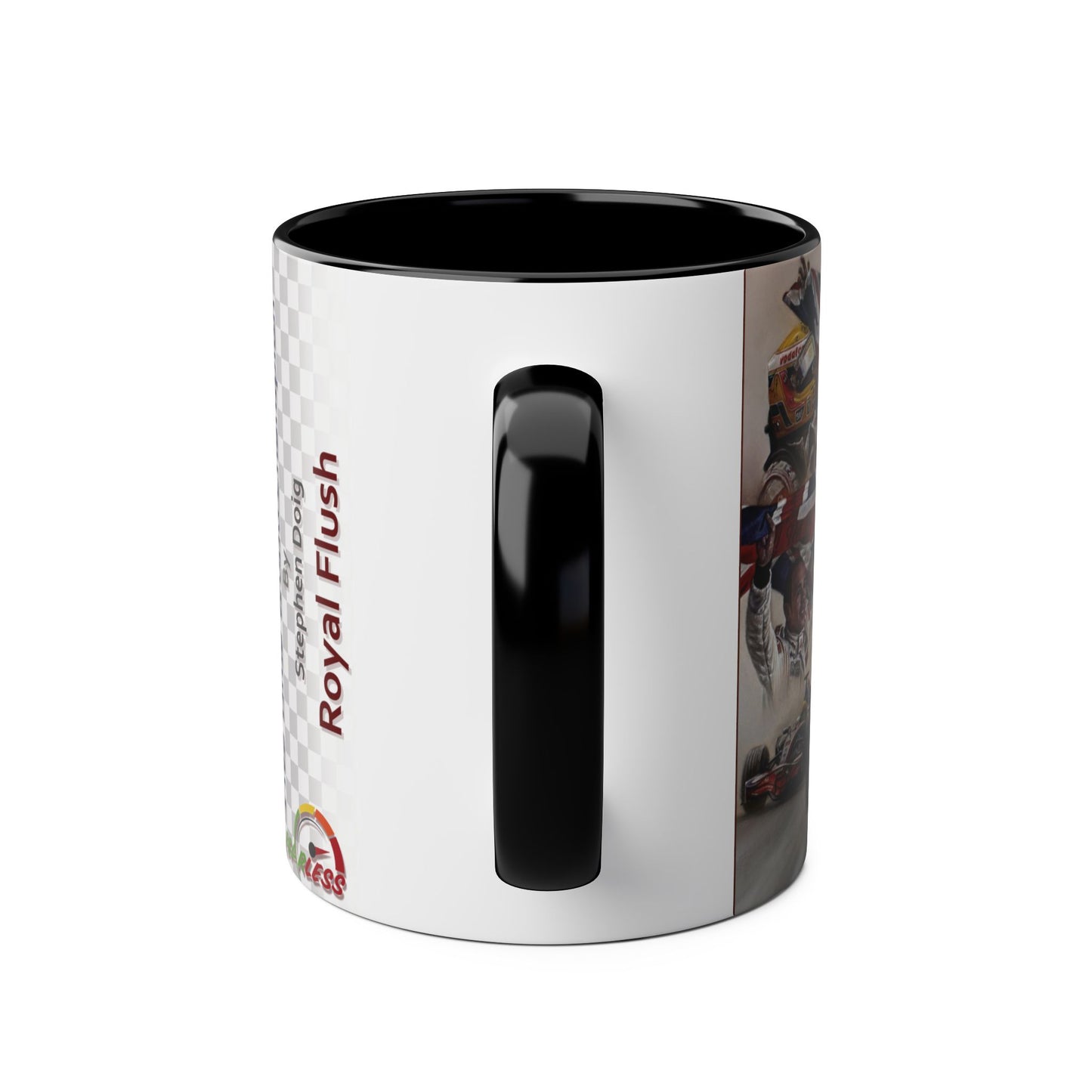 Lewis Hamilton. Five Time World Champion - Two-Tone Coffee Mug, 11oz