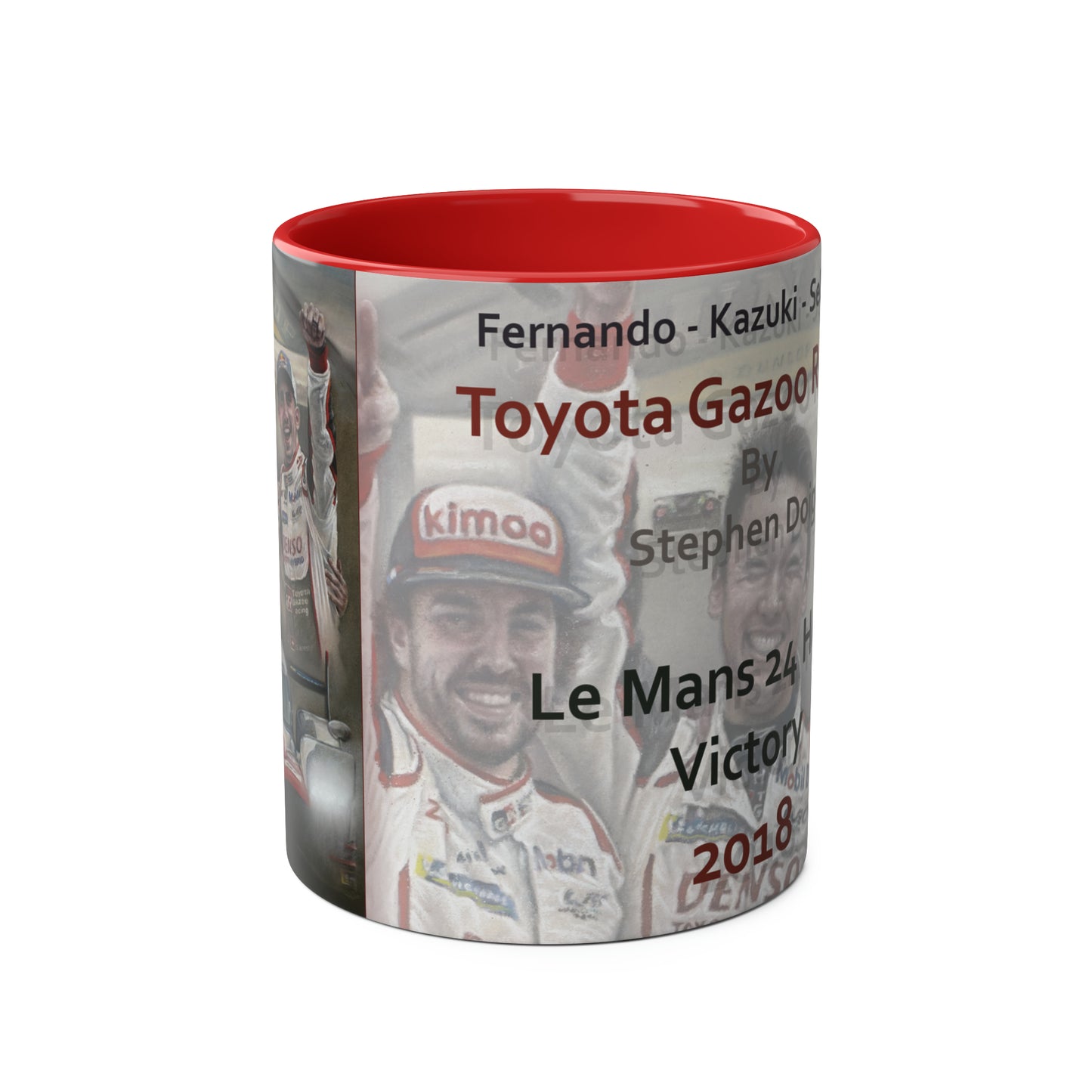Fernando Alonso. Victory at Le Mans 2018 - Two-Tone Coffee Mug, 11oz