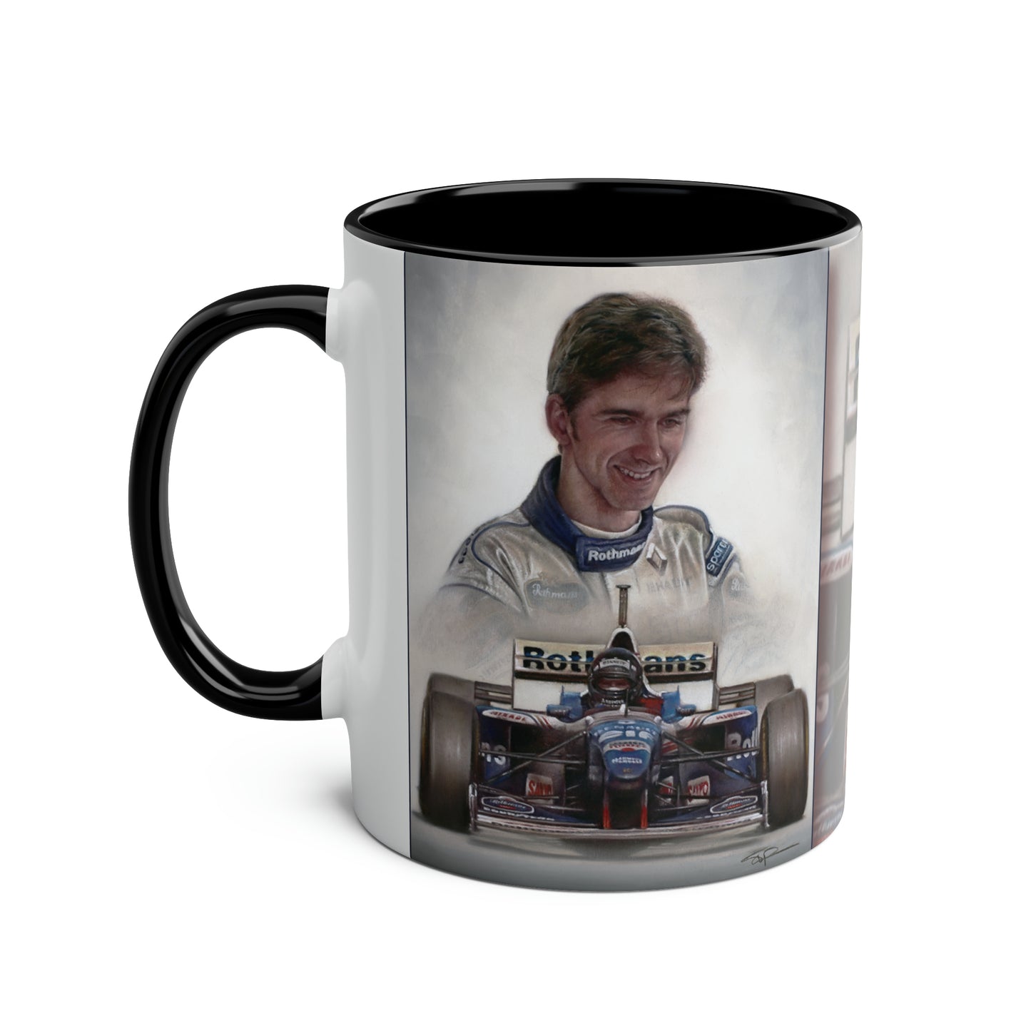 Damon Hill. World Champion 1996 - Two-Tone Coffee Mug, 11oz