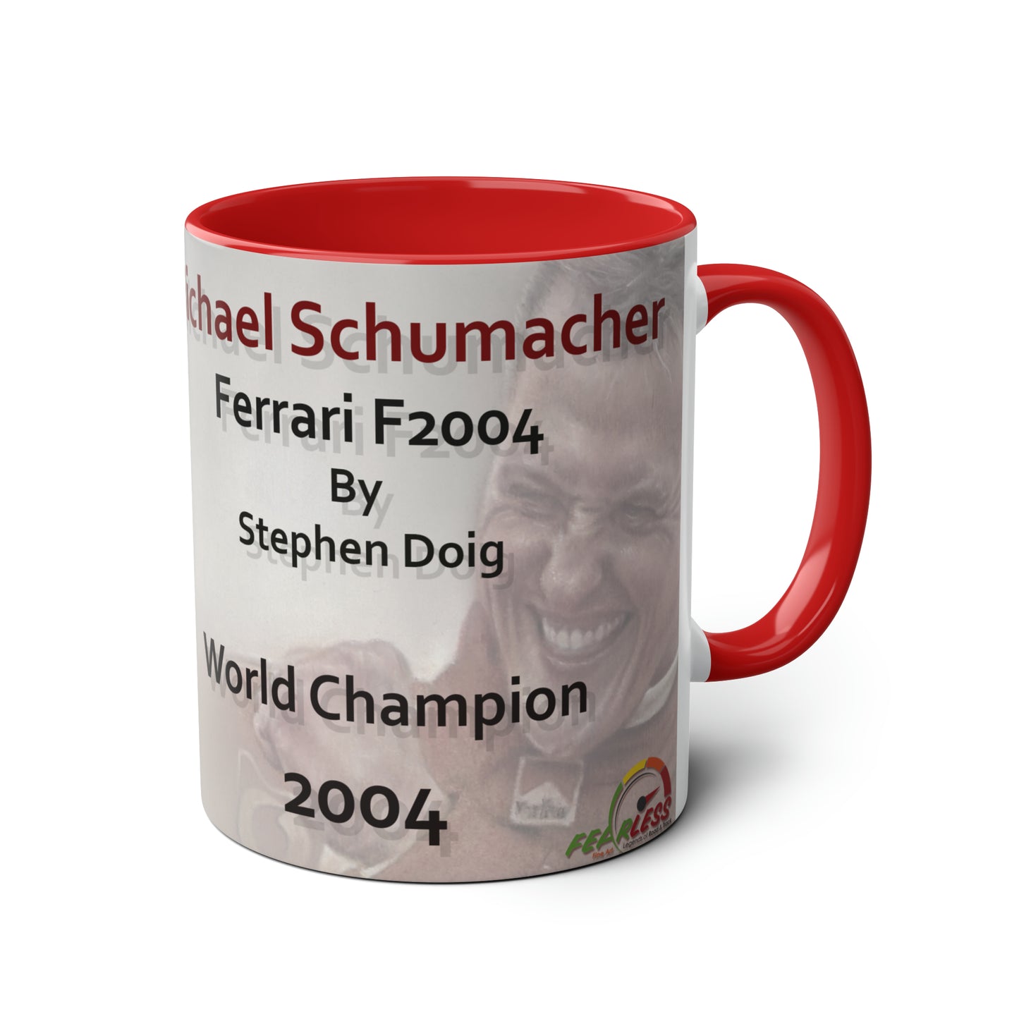 Michael Schumacher. World Champion 2004 - Two-Tone Coffee Mug, 11oz