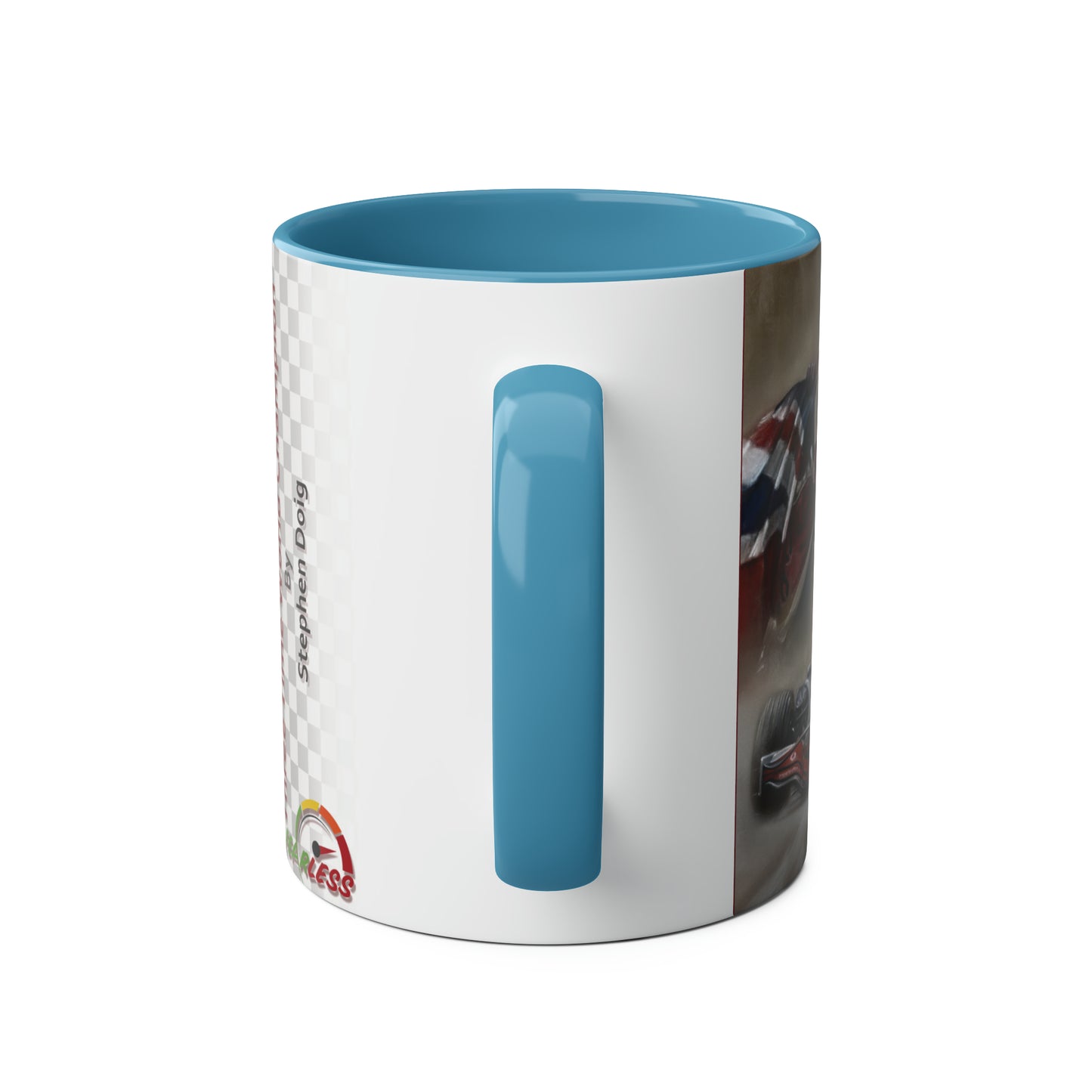 Lewis Hamilton. Three Time World Champion - Two-Tone Coffee Mug, 11oz