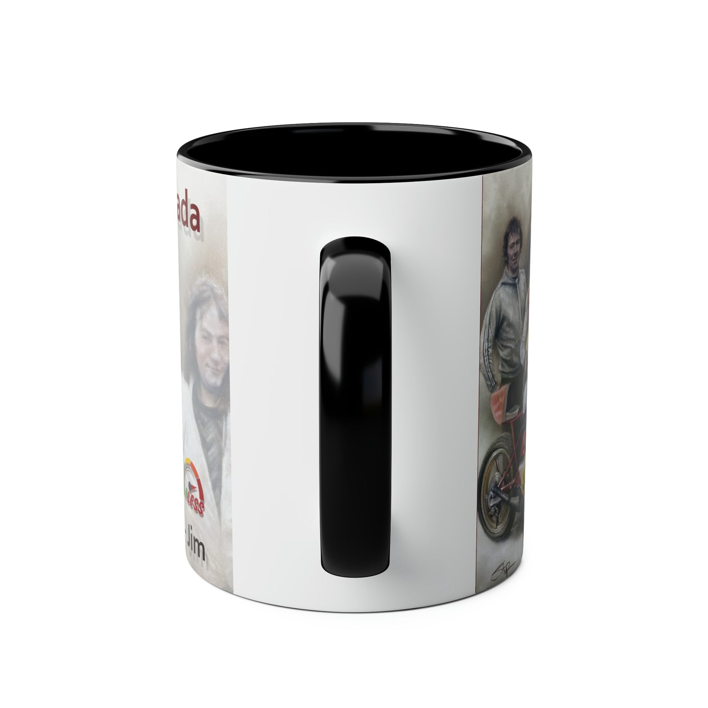 The Armoy Armada. Joey, Frank. Mervyn, Jim - Two-Tone Coffee Mug, 11oz