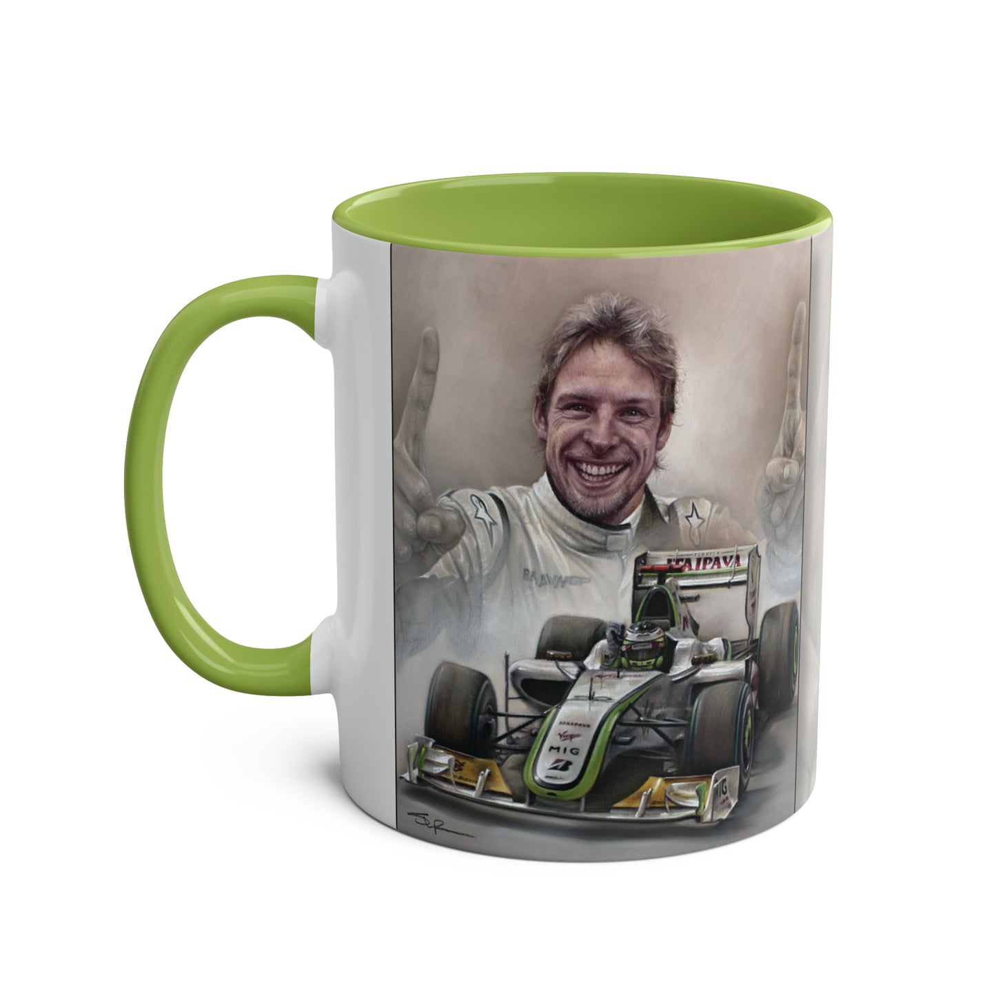 Jenson Button. World Champion 2009 - Two-Tone Coffee Mug, 11oz