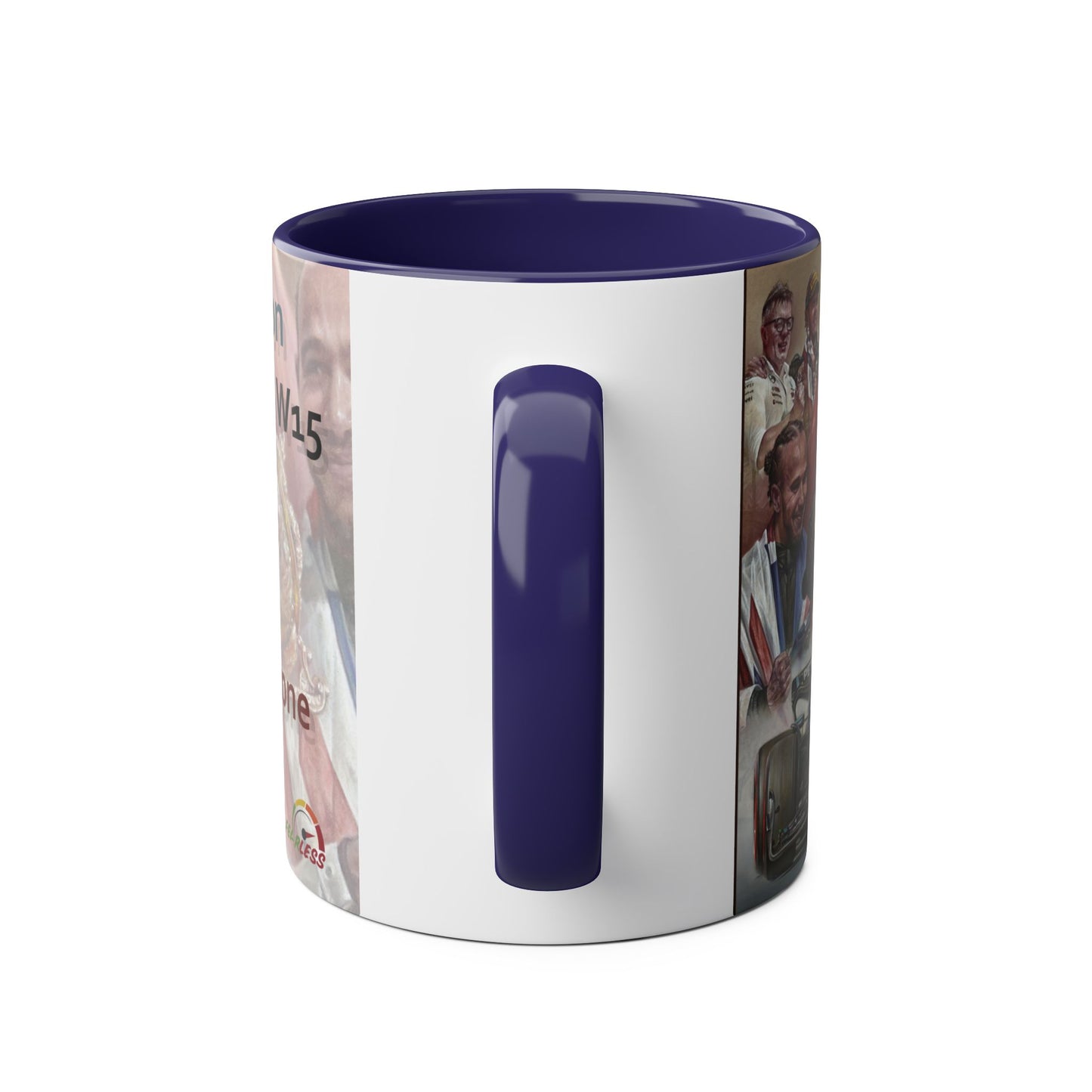 Lewis Hamilton. Silverstone 2024- Two-Tone Coffee Mug, 11oz