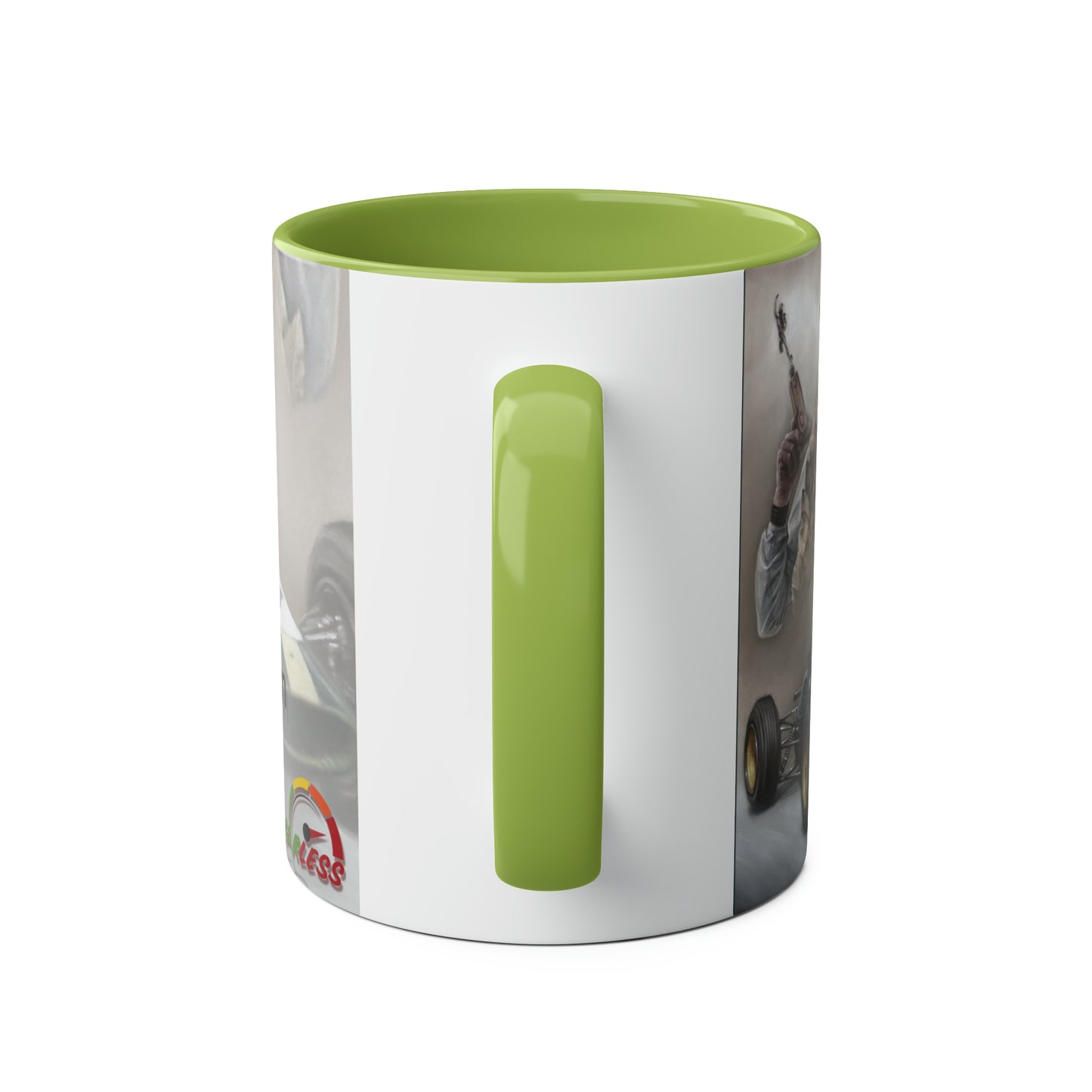 Jim Clark. World Champion 1962 - Two-Tone Coffee Mugs, 11oz