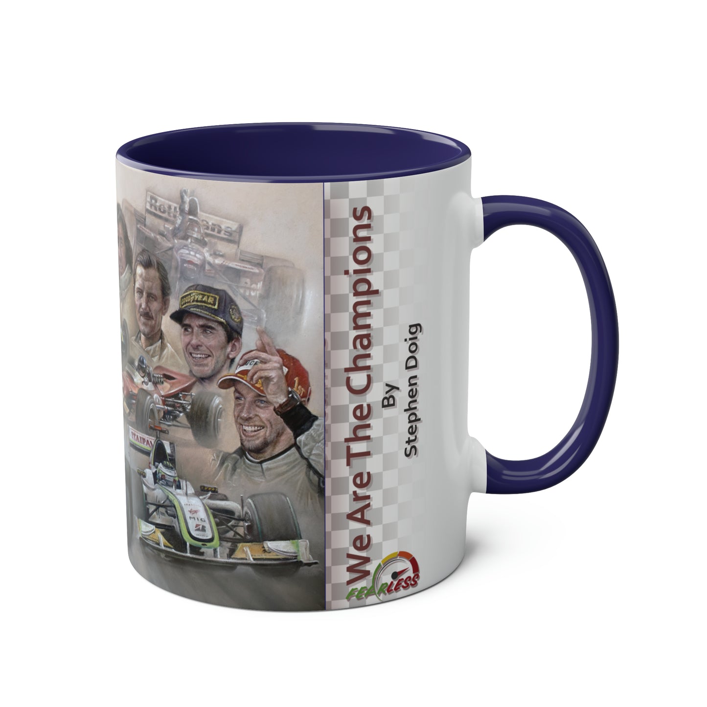 We Are The Champions - By Stephen Doig - Two Tone Coffee Mug, 11oz