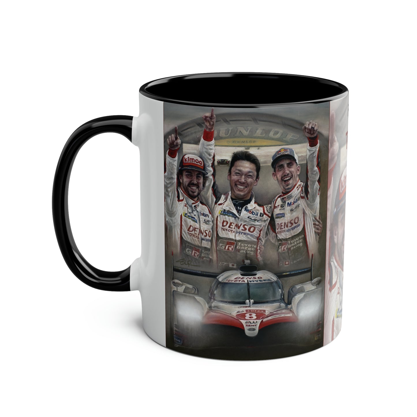 Fernando Alonso. Victory at Le Mans 2018 - Two-Tone Coffee Mug, 11oz