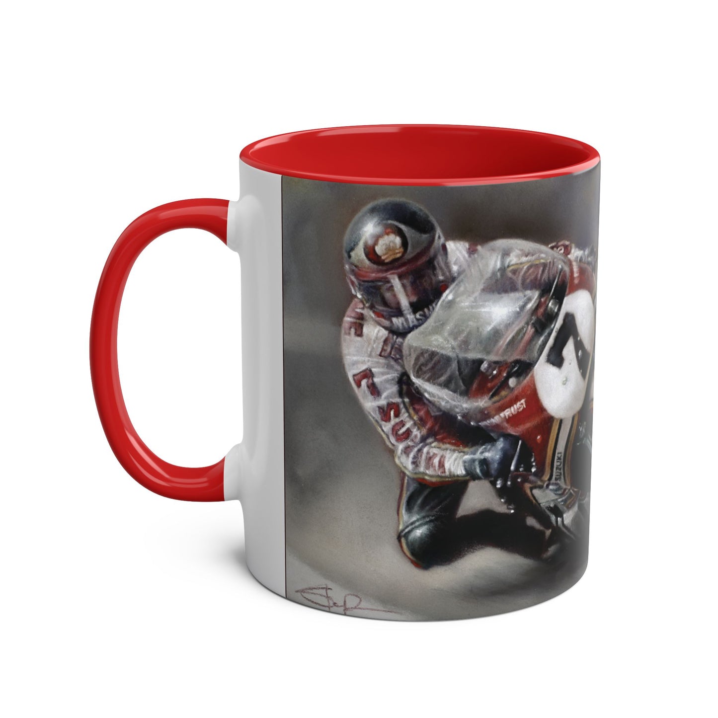 Coffee Mug - Barry Sheene No 7 by Stephen Doig
