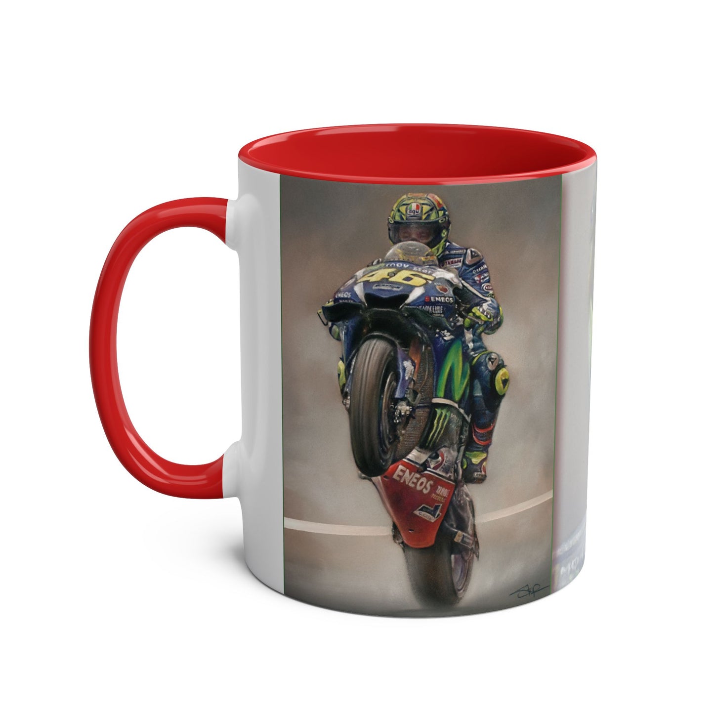 Valentino Rossi, The People's Champion, 11oz Two-Tone Coffee Mug