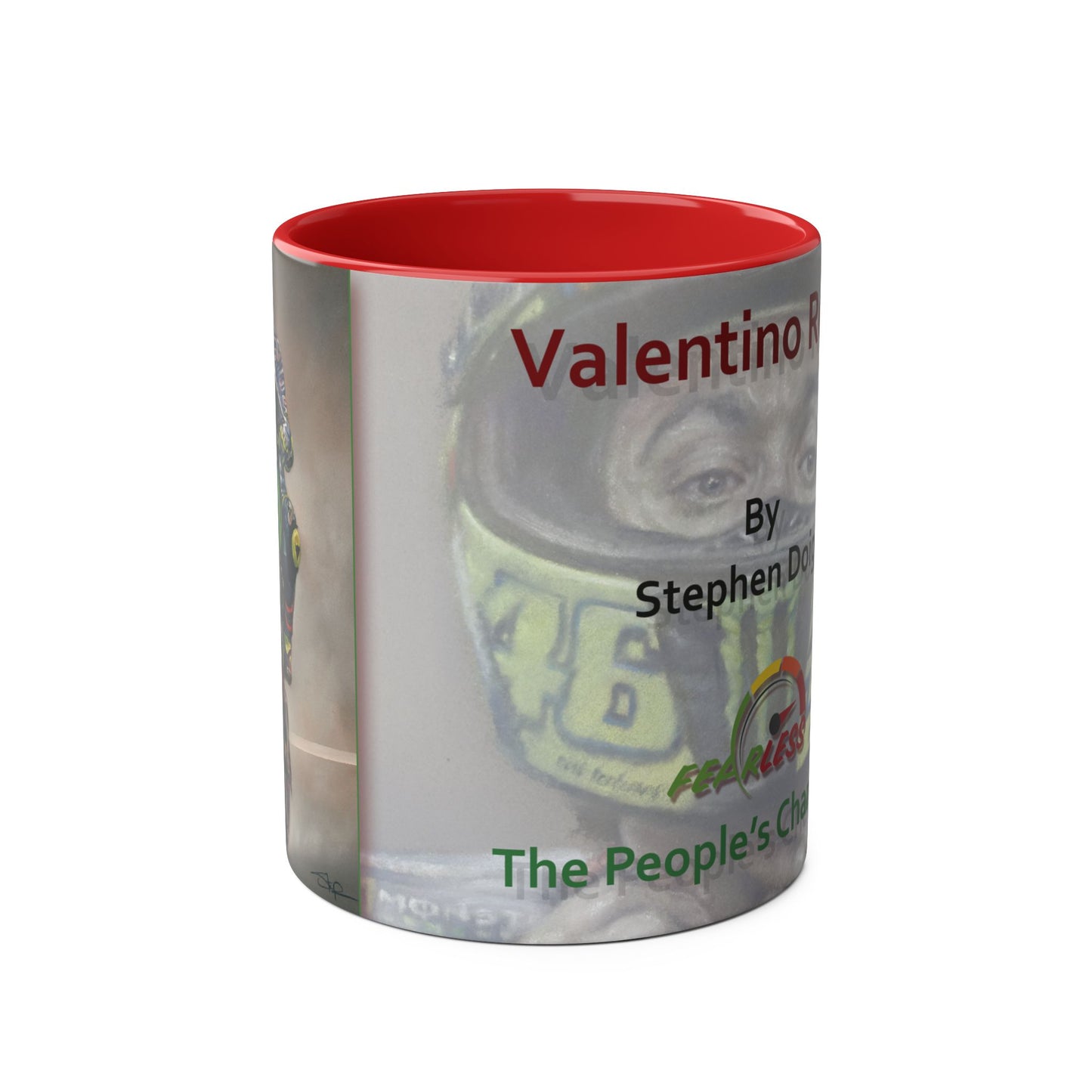 Valentino Rossi, The People's Champion, 11oz Two-Tone Coffee Mug