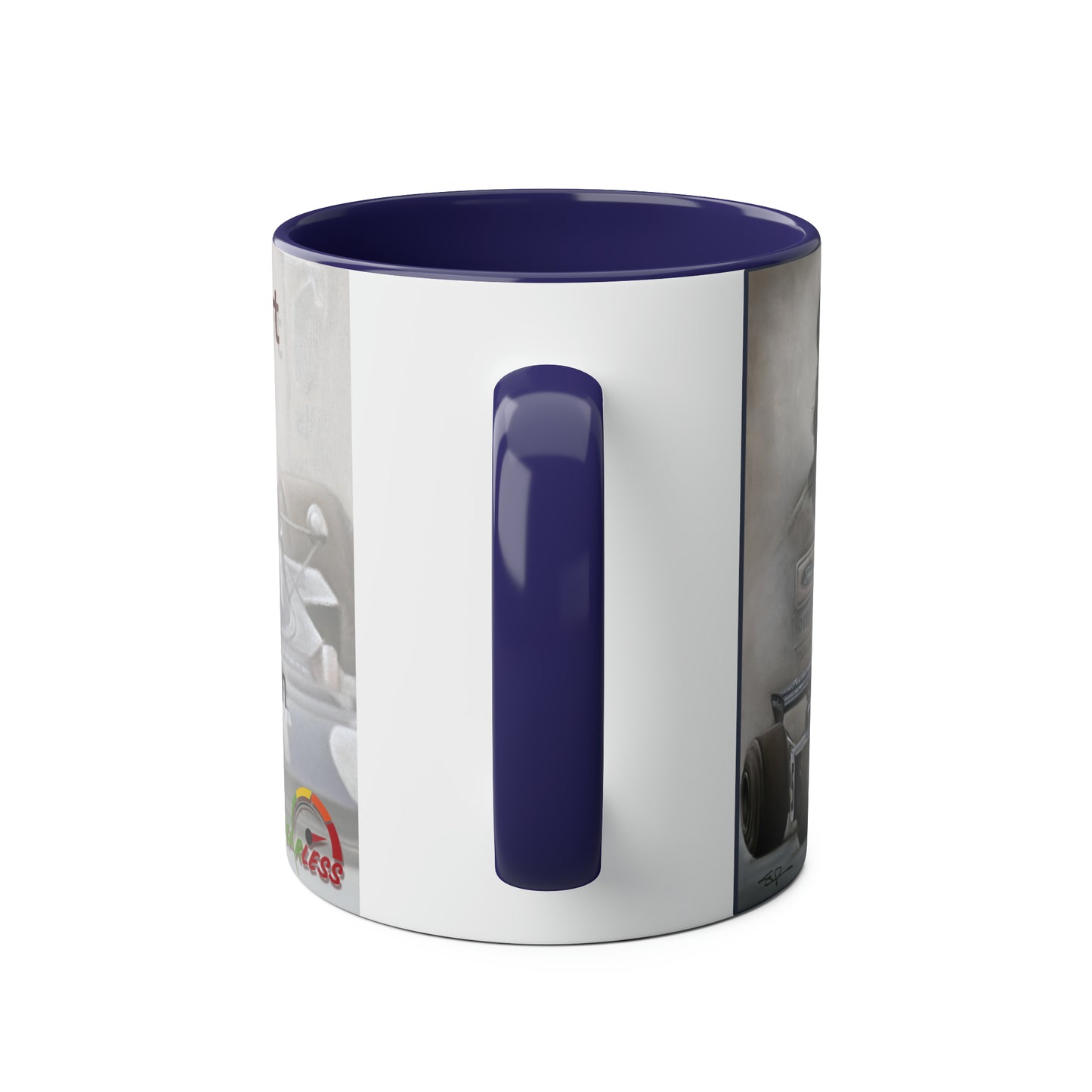 Jackie Stewart. World Champion 1973 - Two-Tone Coffee Mug, 11oz