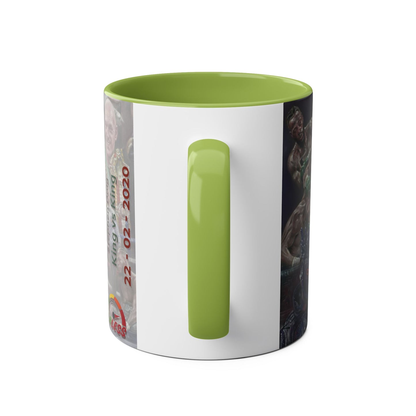 King vs King - Fury vs Wilder II- Two-Tone Coffee Mugs, 11oz