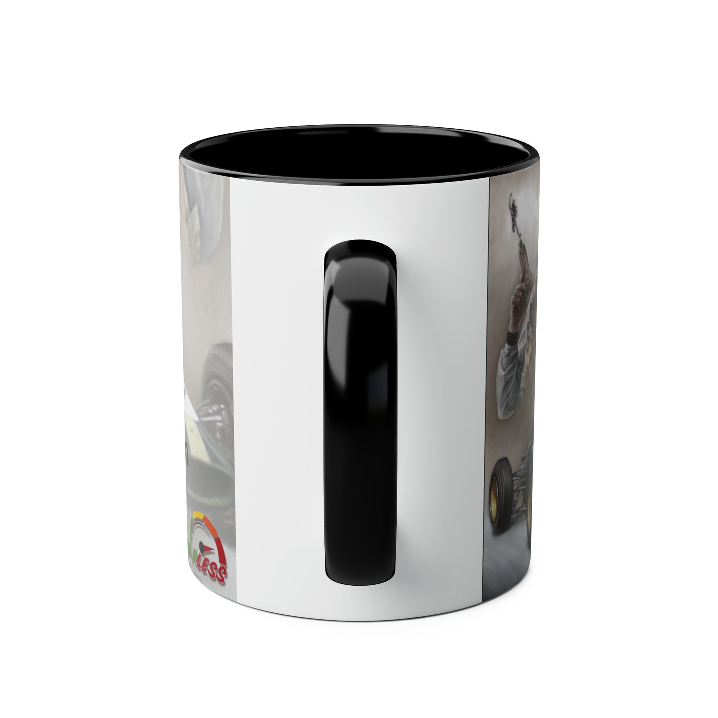Jim Clark. World Champion 1962 - Two-Tone Coffee Mugs, 11oz