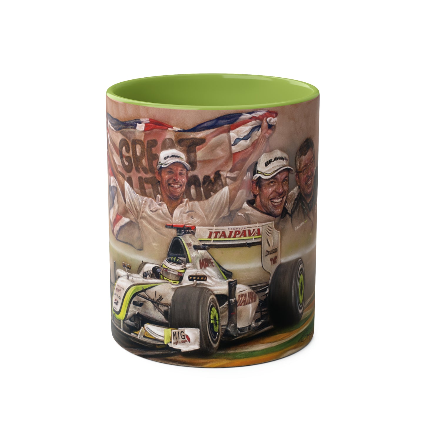 Jenson Button. 2009 - Two-Tone Coffee Mug, 11oz
