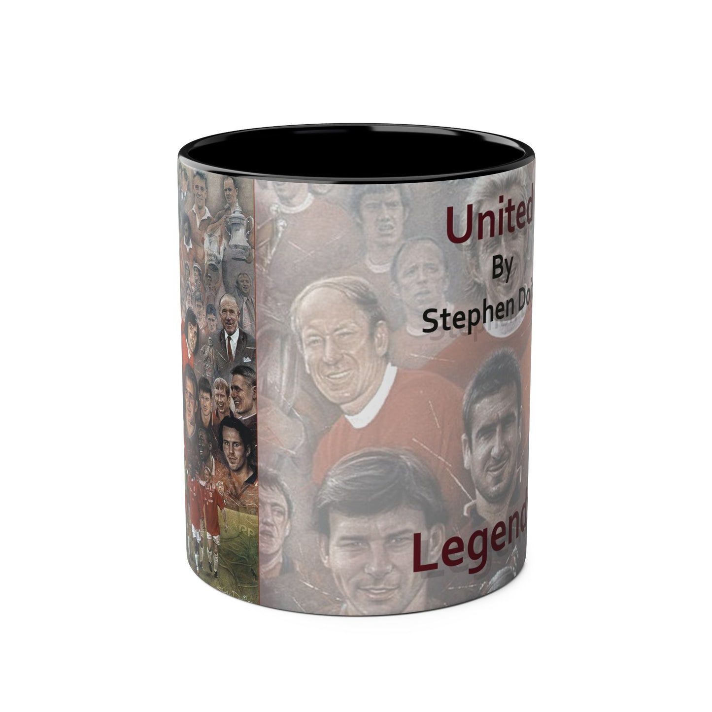 Manchester United Legends Coffee Mug, 11oz by Stephen Doig