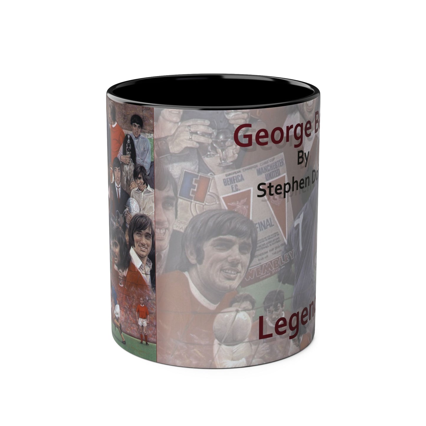 Coffee Mug - George Best Legend 11oz Two-Tone