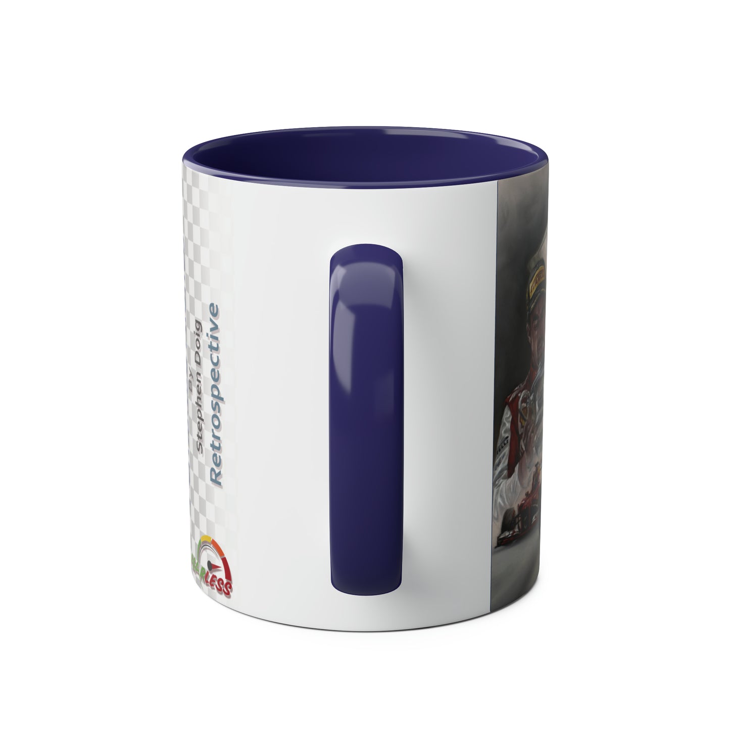 Fernando Alonso. Retrospective - Two-Tone Coffee Mug, 11oz
