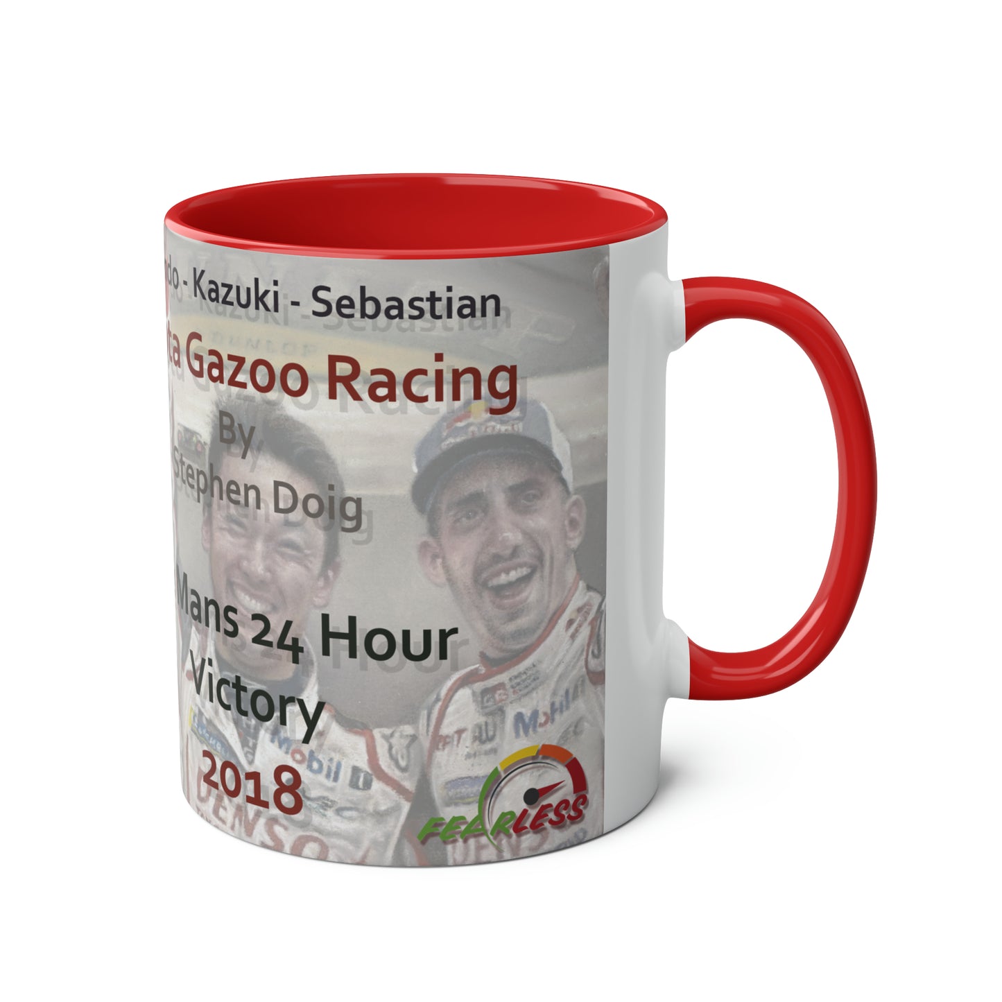 Fernando Alonso. Victory at Le Mans 2018 - Two-Tone Coffee Mug, 11oz