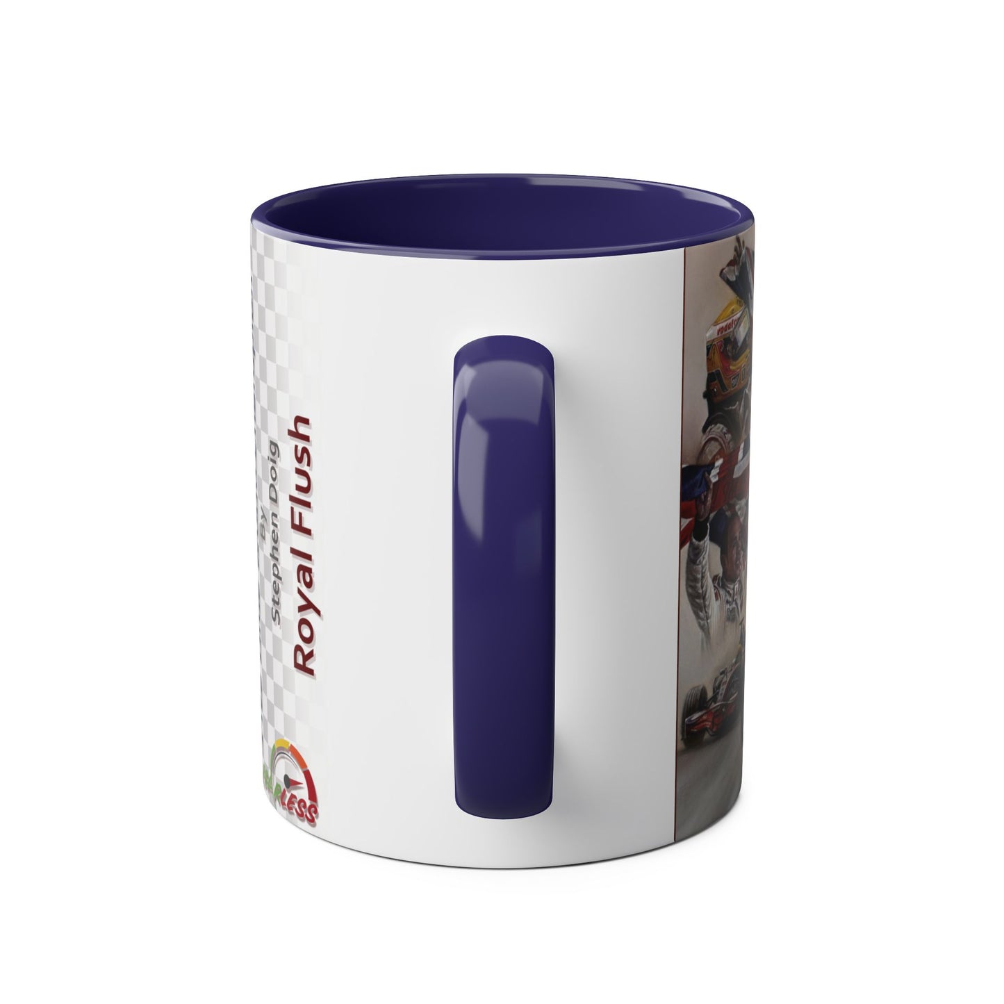 Lewis Hamilton. Five Time World Champion - Two-Tone Coffee Mug, 11oz