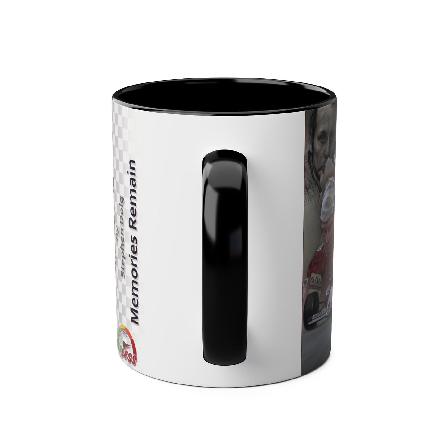 Niki Lauda. Memories Remain - Two-Tone Coffee Mug, 11oz