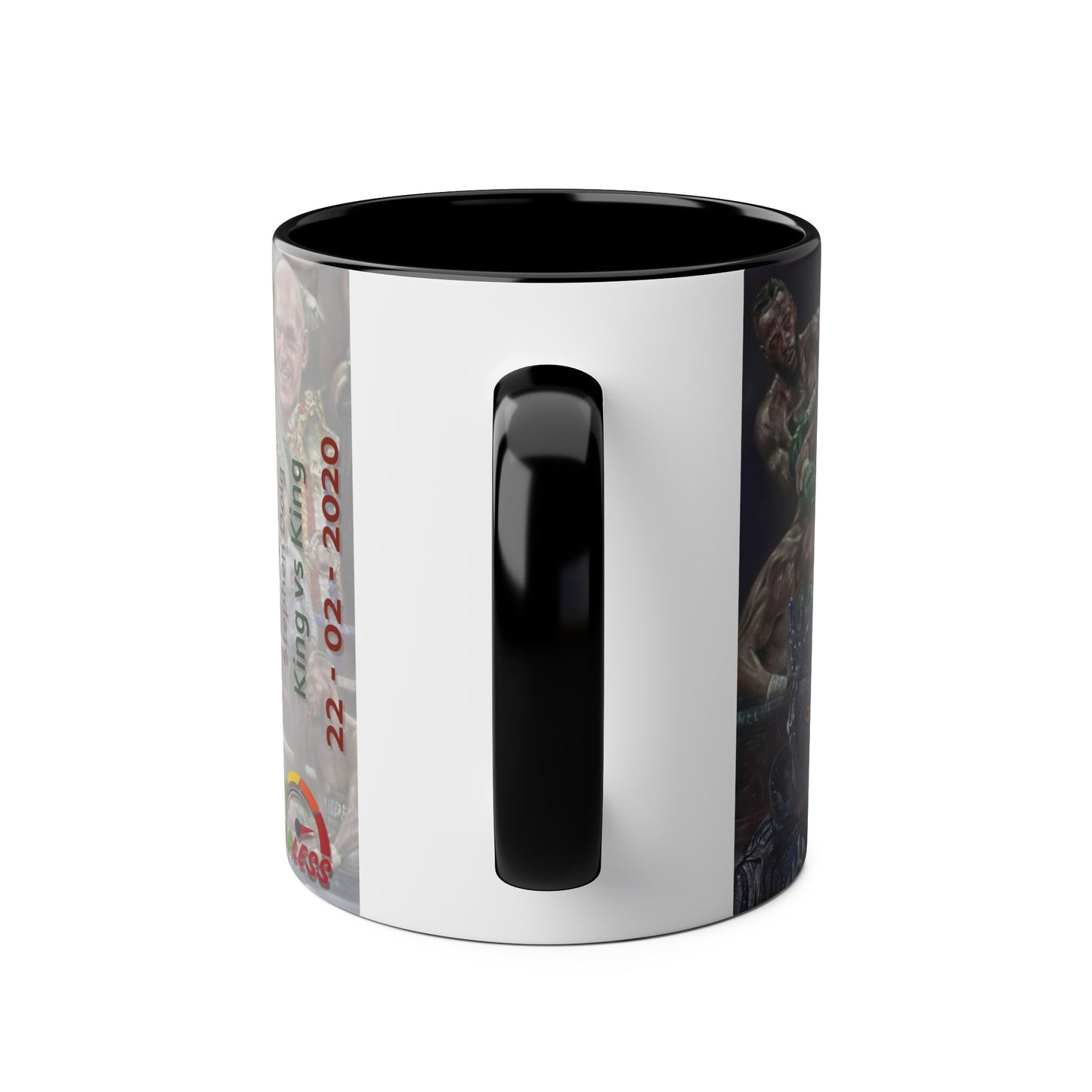 King vs King - Fury vs Wilder II- Two-Tone Coffee Mugs, 11oz