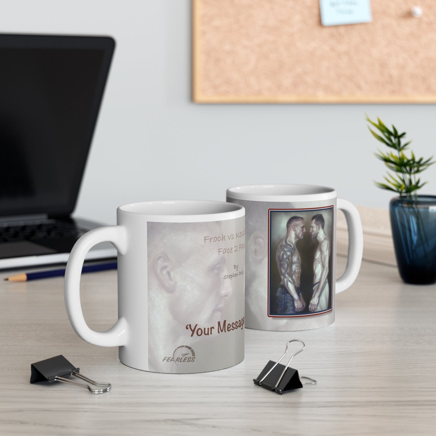 Froch vs Kessler II Personalisable Coffee Mug by Stephen Doig
