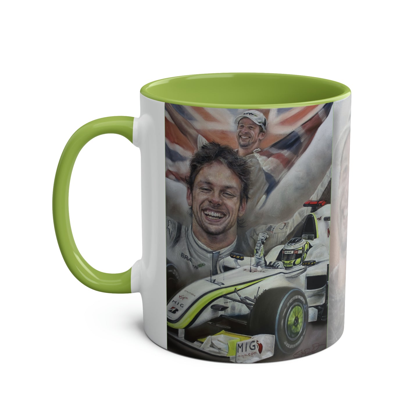 Jenson Button. World Champion 2009 - Two-Tone Coffee Mug, 11oz
