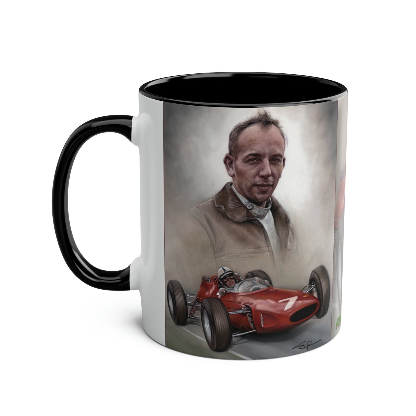 John Surtees. World Champion 1964 - Two-Tone Coffee Mug, 11oz
