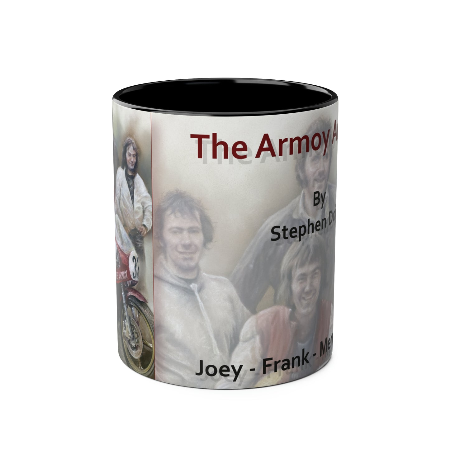 The Armoy Armada. Joey, Frank. Mervyn, Jim - Two-Tone Coffee Mug, 11oz
