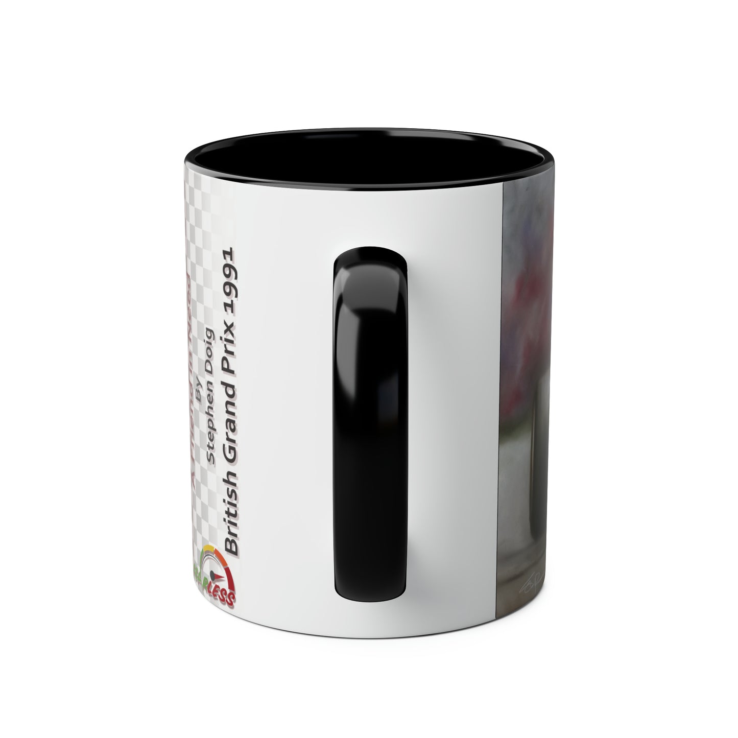 Mansell & Senna. Silverstone 1991 - Two-Tone Coffee Mug, 11oz