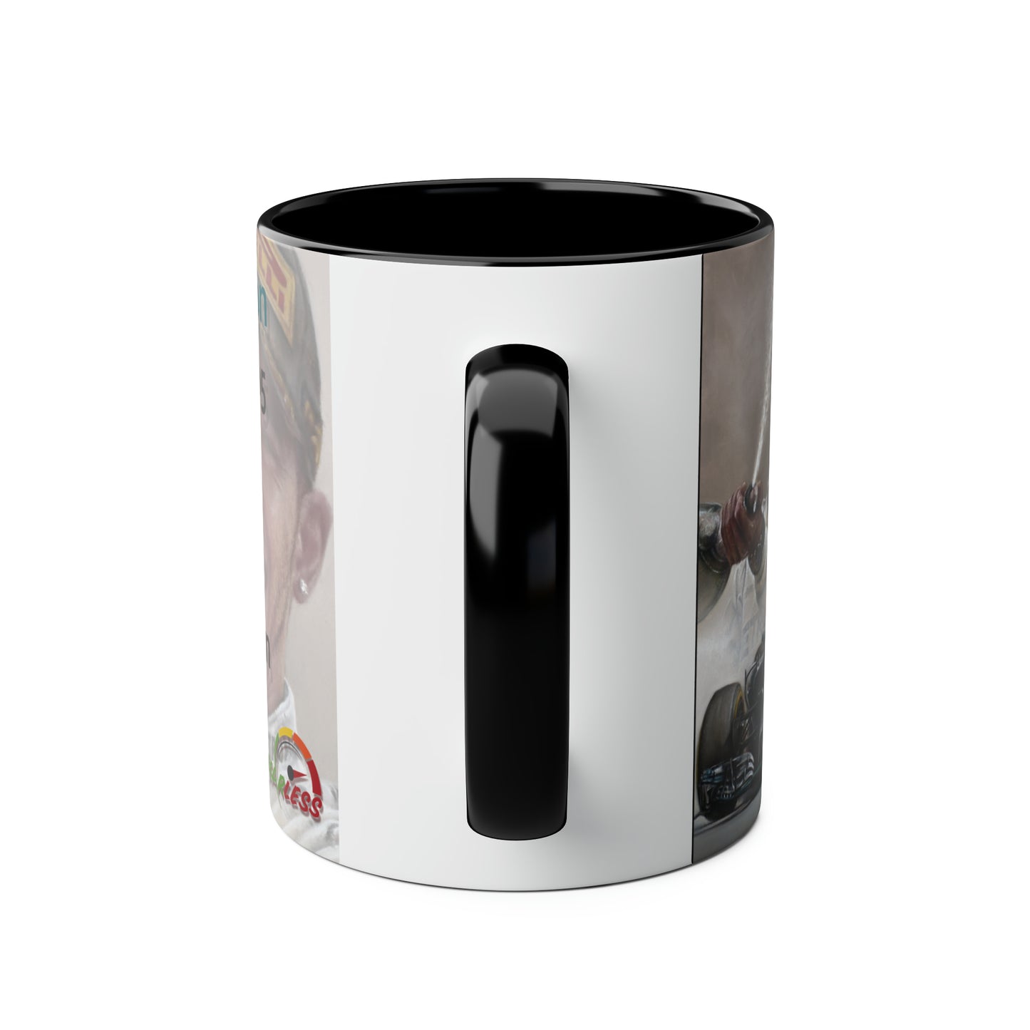 Lewis Hamilton. World Champion 2014 - Two-Tone Coffee Mug, 11oz