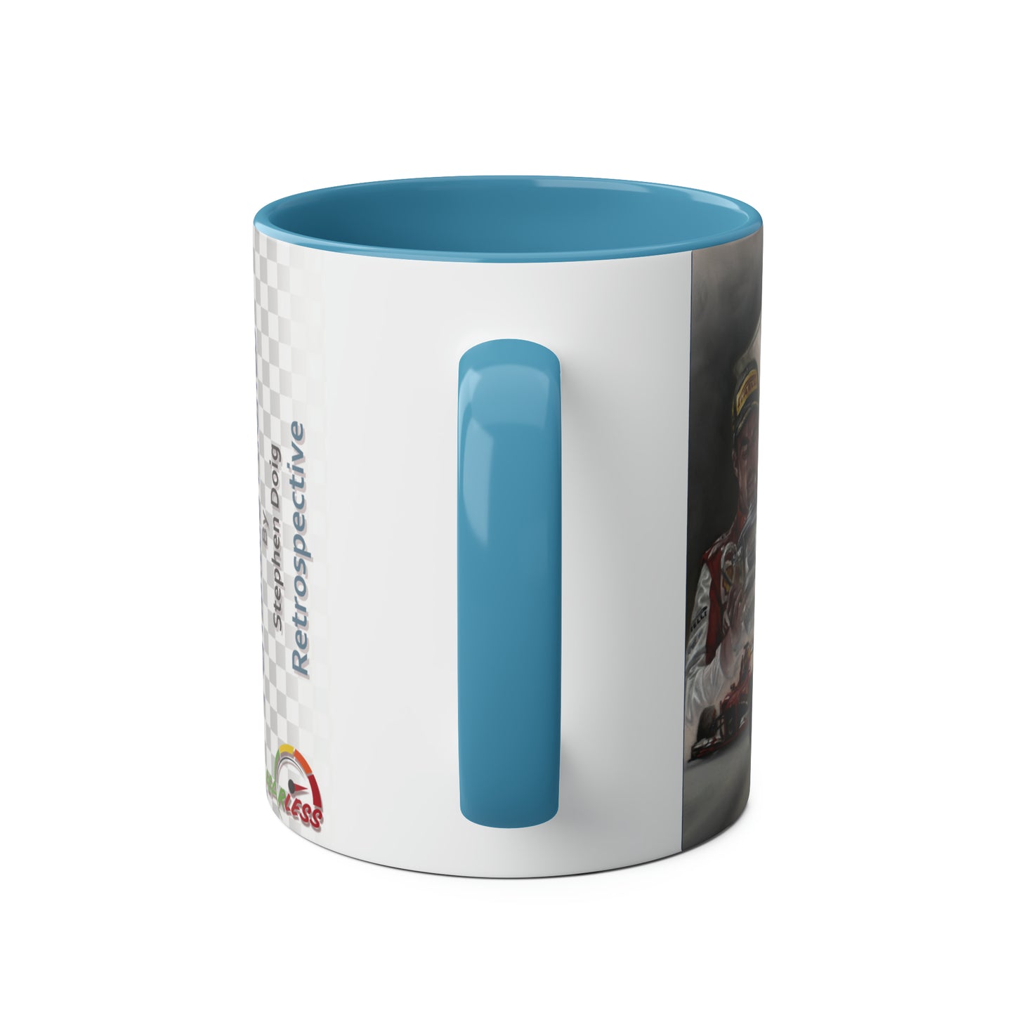 Fernando Alonso. Retrospective - Two-Tone Coffee Mug, 11oz