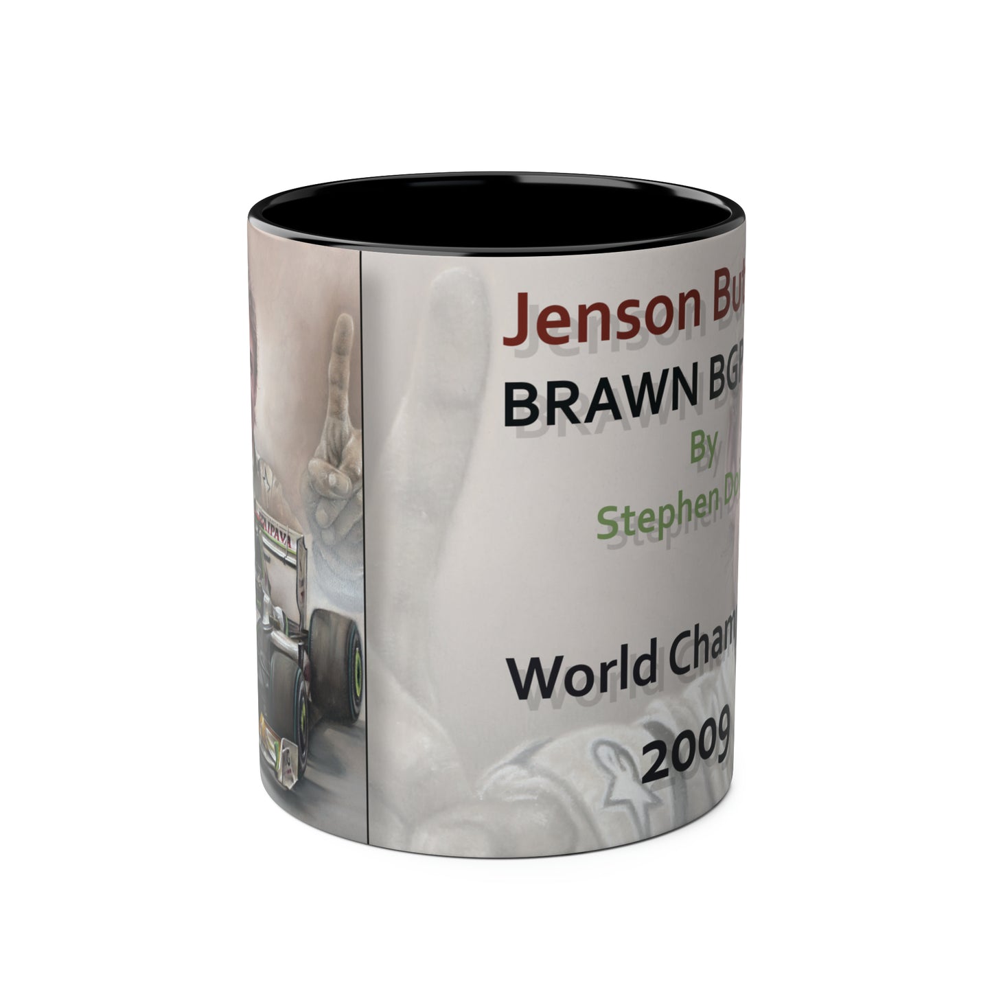 Jenson Button. World Champion 2009 - Two-Tone Coffee Mug, 11oz