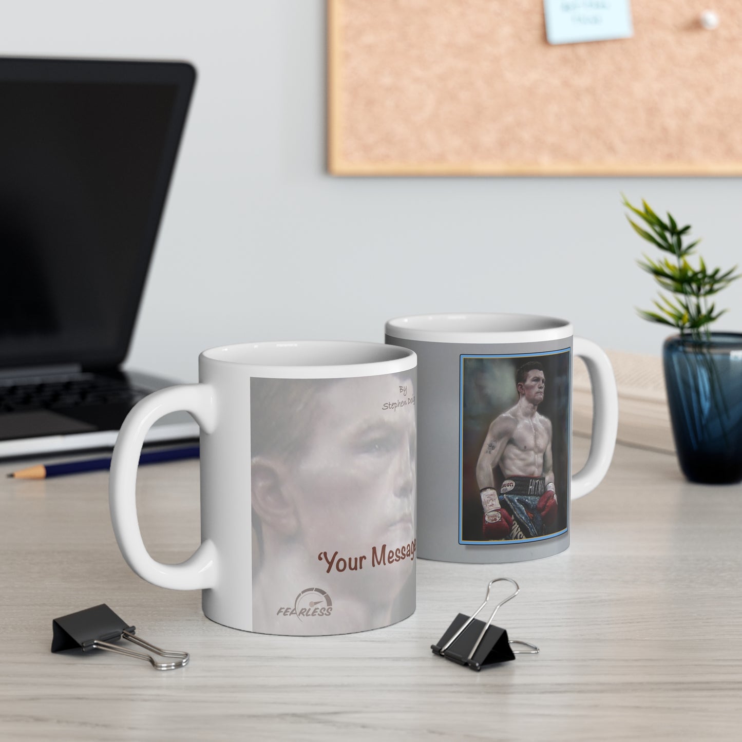 Ricky Hatton British Legend Personalisable Coffee Mug by Stephen Doig