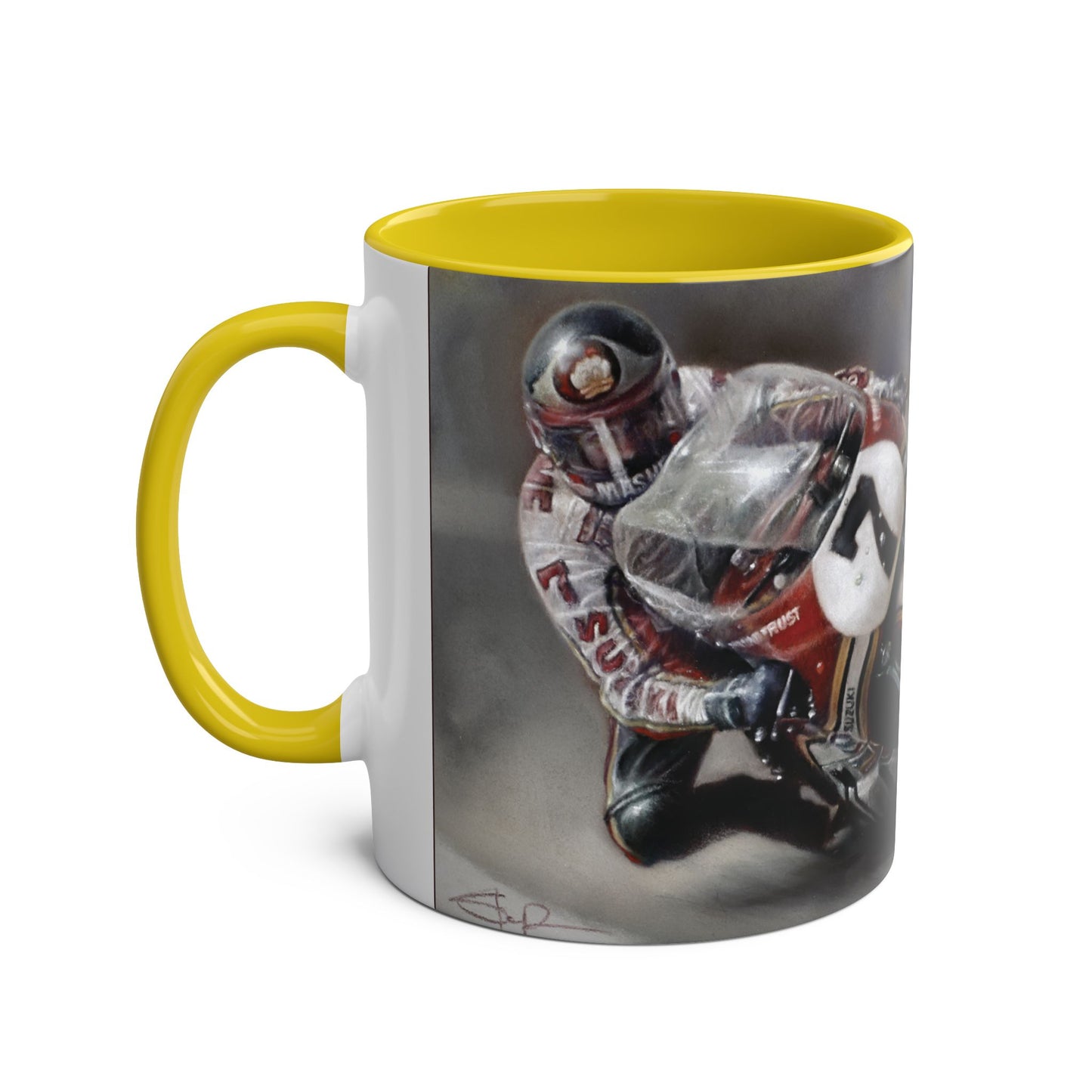 Coffee Mug - Barry Sheene No 7 by Stephen Doig
