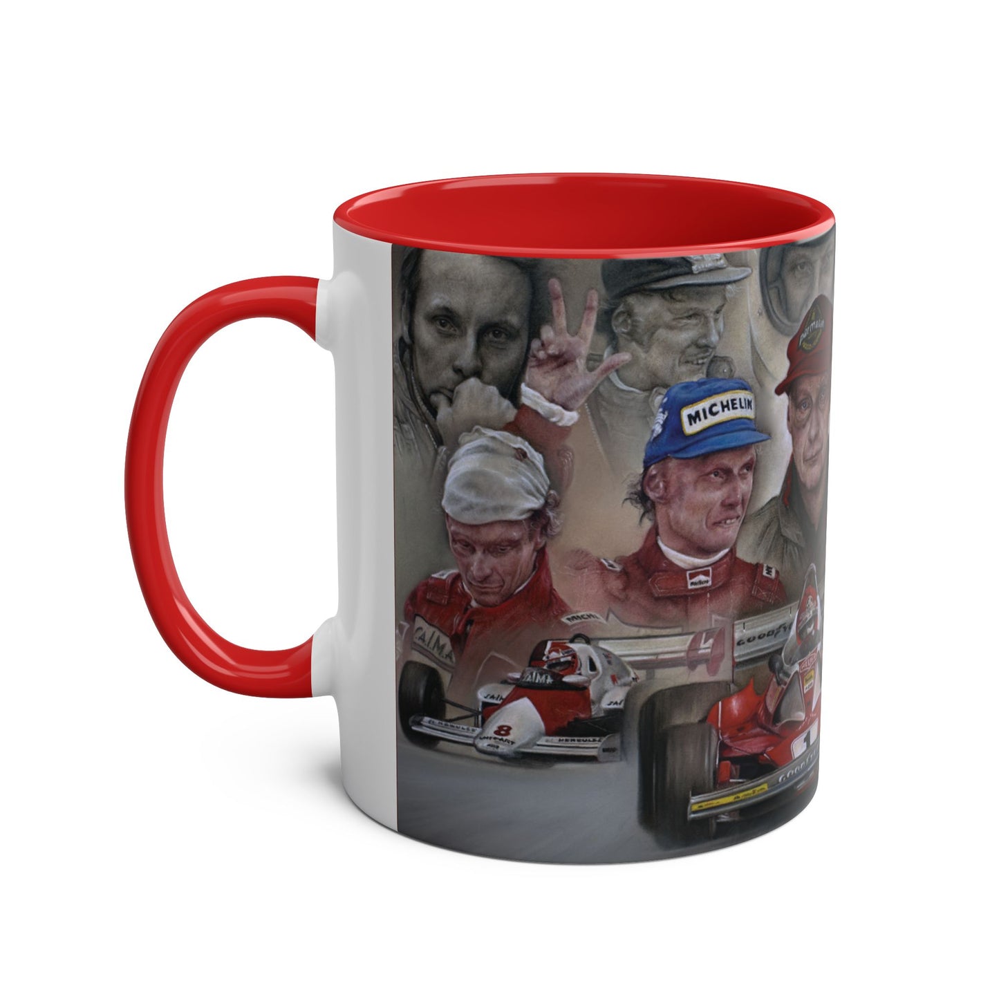 Niki Lauda. Memories Remain - Two-Tone Coffee Mug, 11oz
