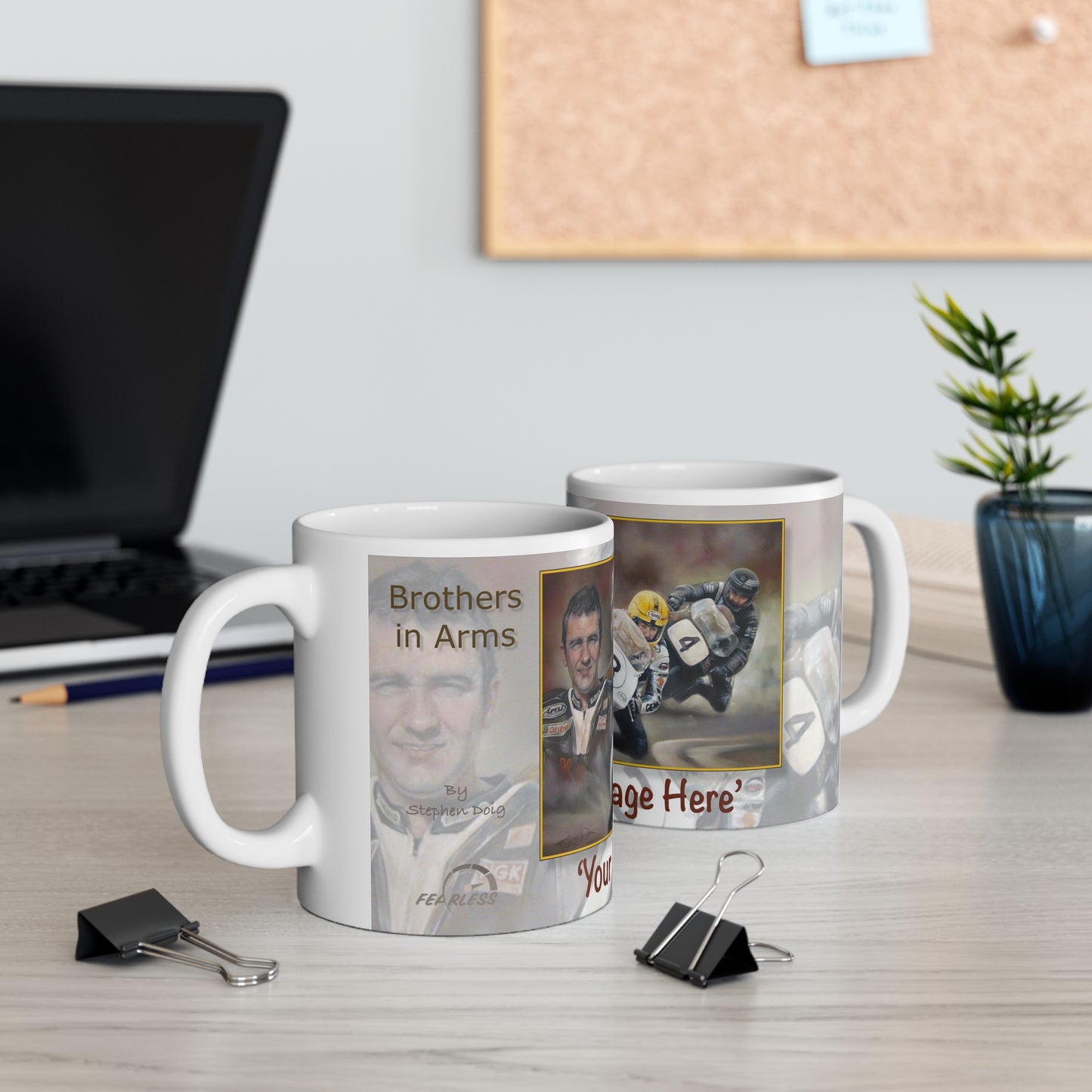 Legendary Brothers in Arms Personalisable Coffee Mug by Stephen Doig