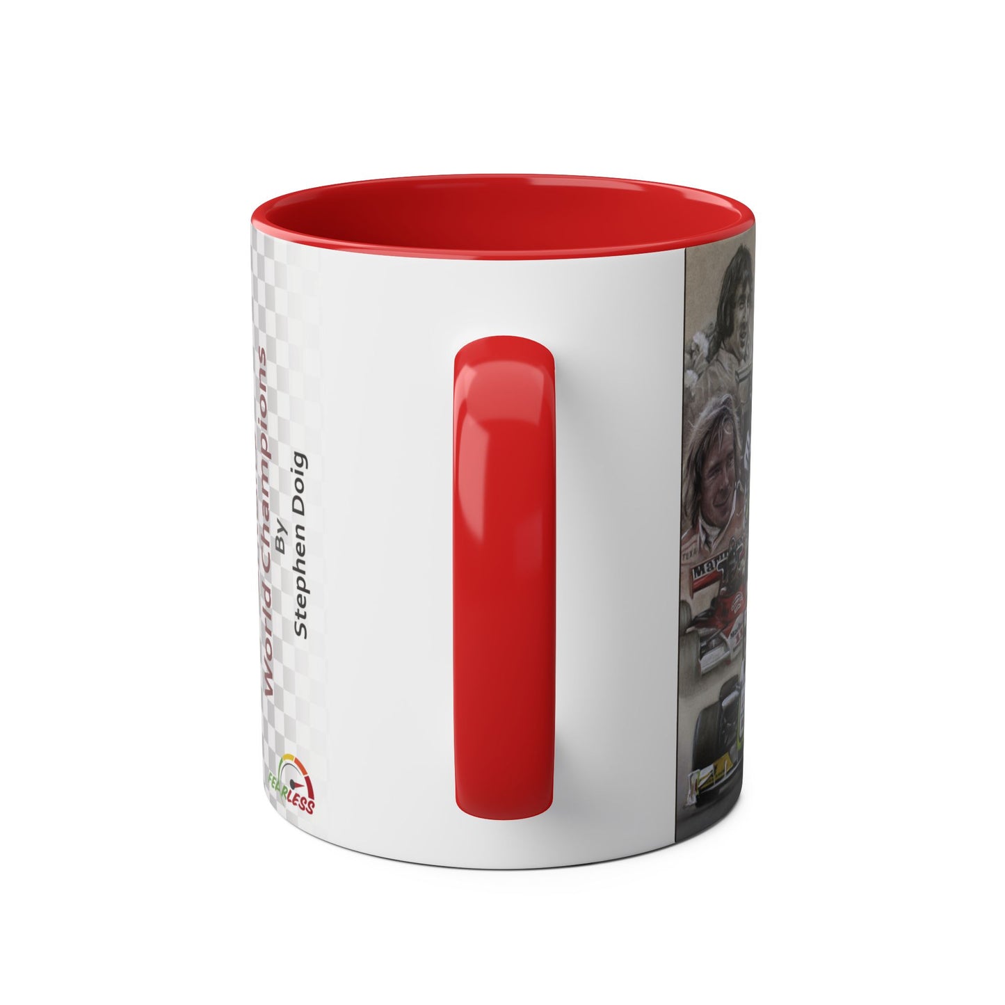 Britain's World Champions - By Stephen Doig - Two Tone Coffee Mug, 11oz