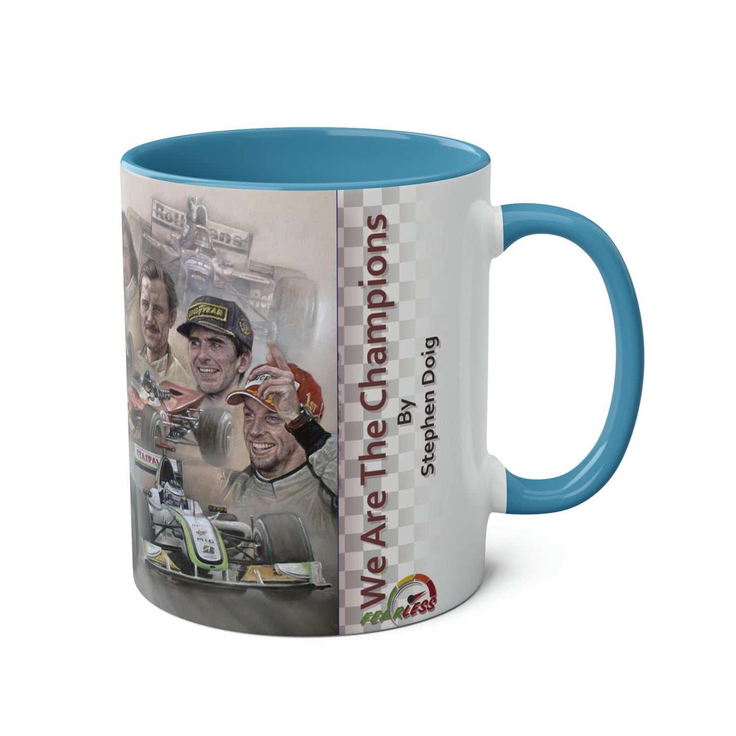 We Are The Champions - By Stephen Doig - Two Tone Coffee Mug, 11oz