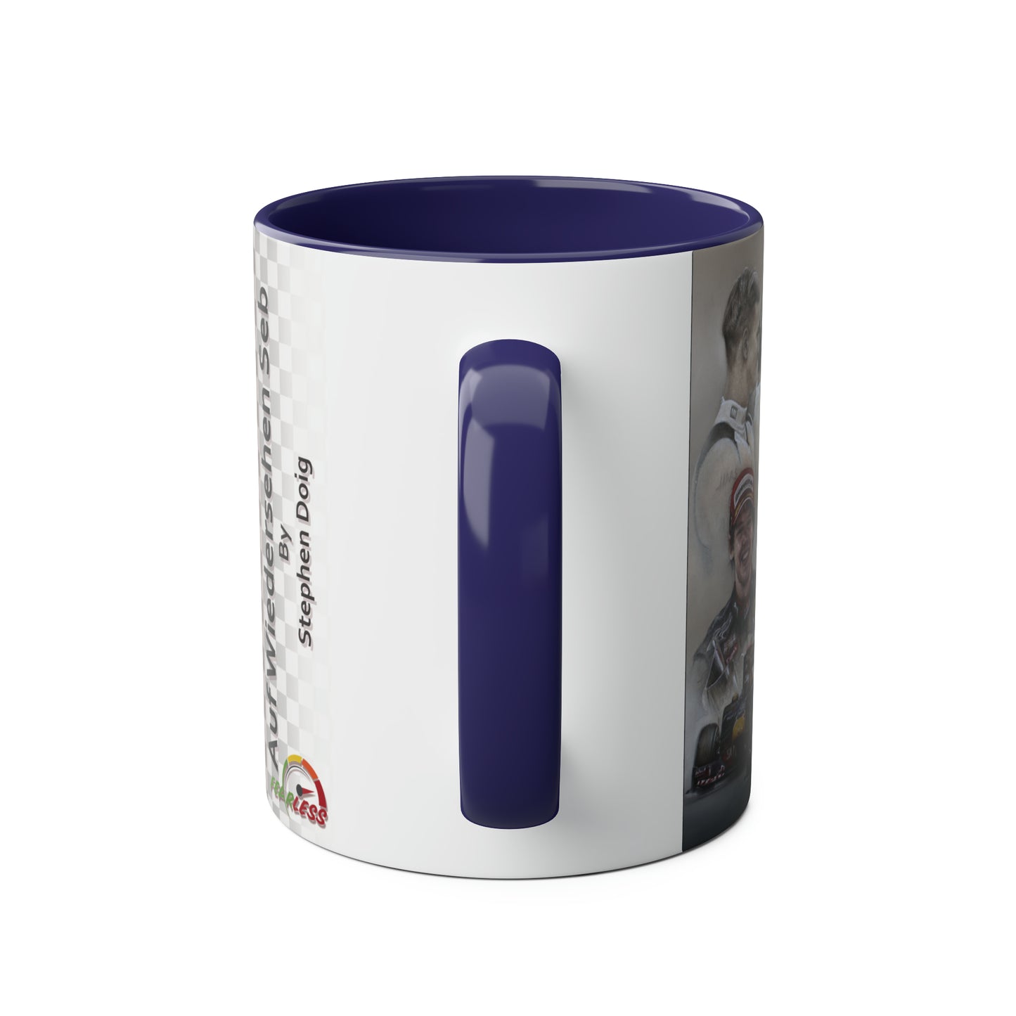 Sebastian Vettel. Auf Wiedersehen Seb 2022 - Two-Tone Coffee Mug, 11oz