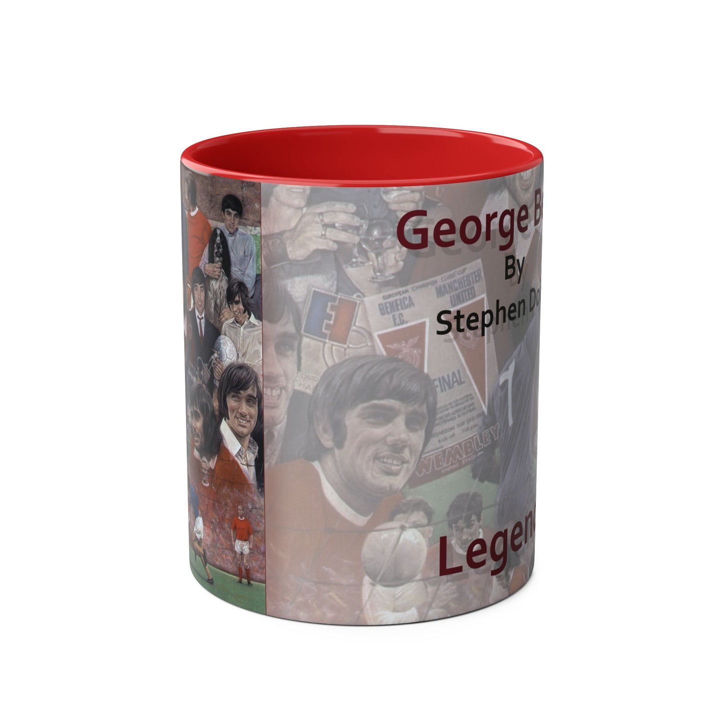 Coffee Mug - George Best Legend 11oz Two-Tone