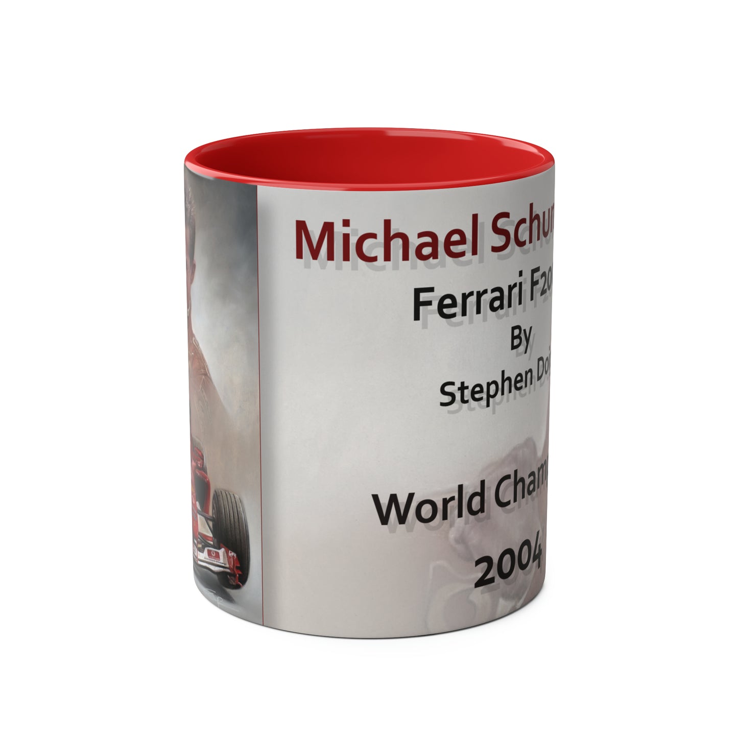 Michael Schumacher. World Champion 2004 - Two-Tone Coffee Mug, 11oz